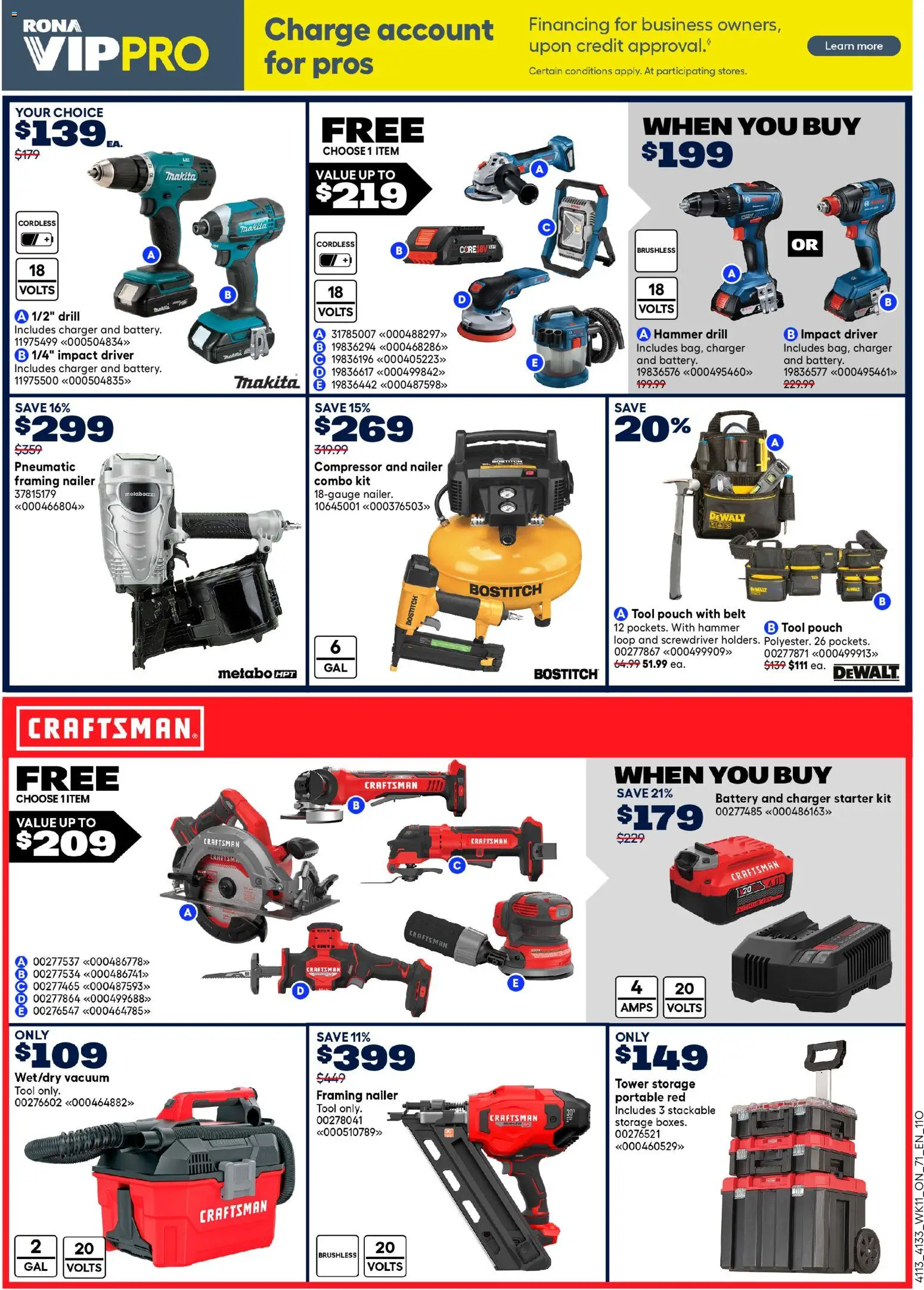 Rona flyer valid from 09.04.2026 | Page: 17 | Products: Belt, Battery