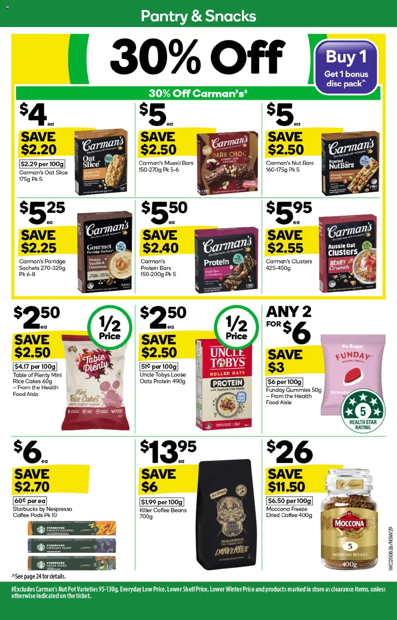 Woolworths catalogue - valid from 20.08.2025 | Page: 29 | Products: Shelf, Yoghurt, Coffee, Oats