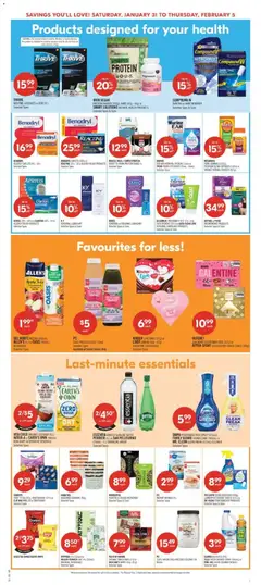 Preview of Shoppers weekly flyer / circulaire from shop Shoppers valid from 30.01.2026 | Page: 16 | Products: Detergent, Box, Oil, Juice