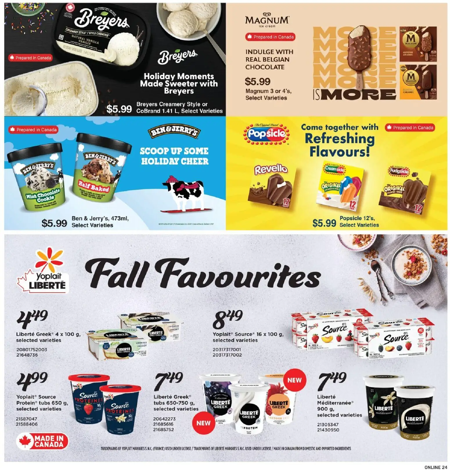 Fortinos flyer valid from 20.11.2025 | Page: 23 | Products: Cream, Ice cream, Chocolate