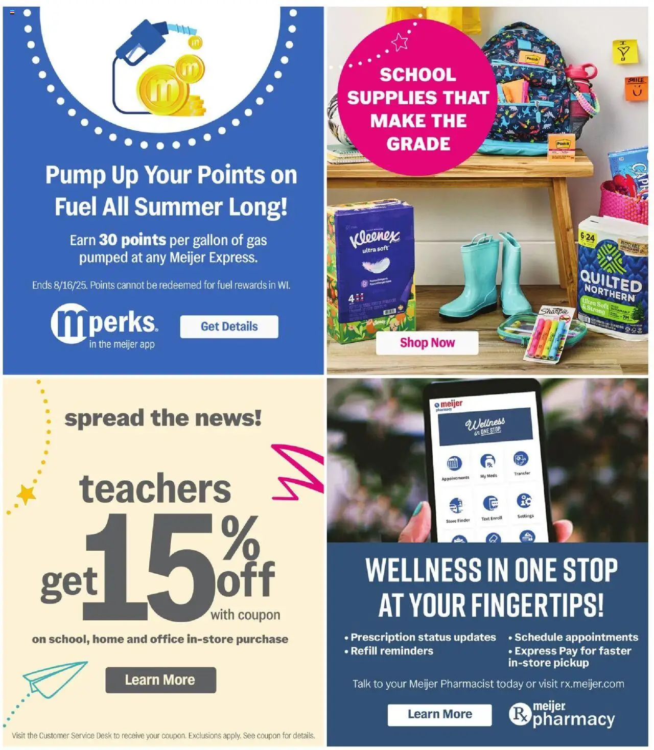 Meijer Weekly Ad - valid from 10.08.2025 | Page: 36 | Products: Pump, Desk