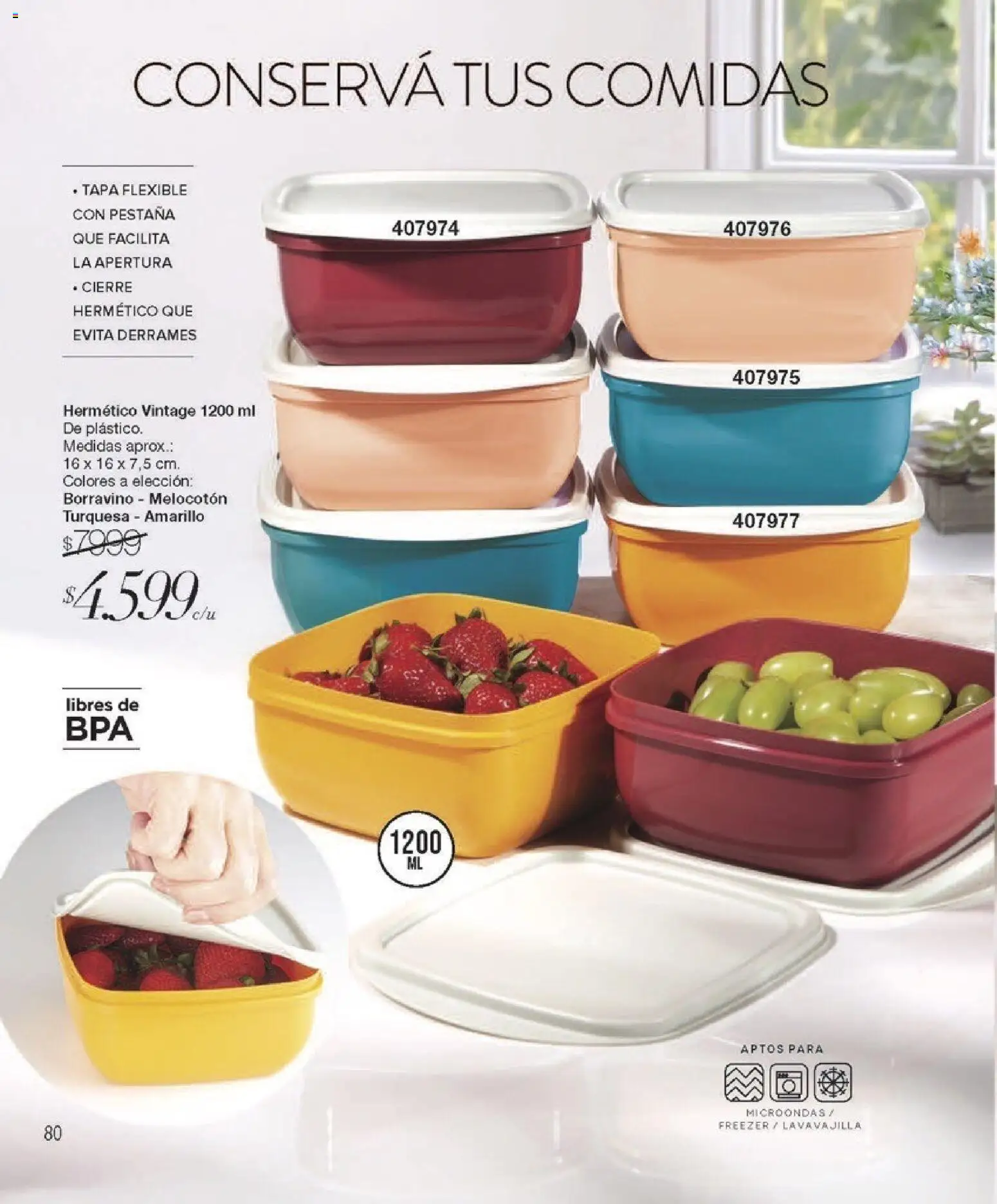 Violetta - Violetta Cosméticos │ válido desde el 30.03.2026 | Página: 80 | Productos: Flexible, Microondas, Freezer