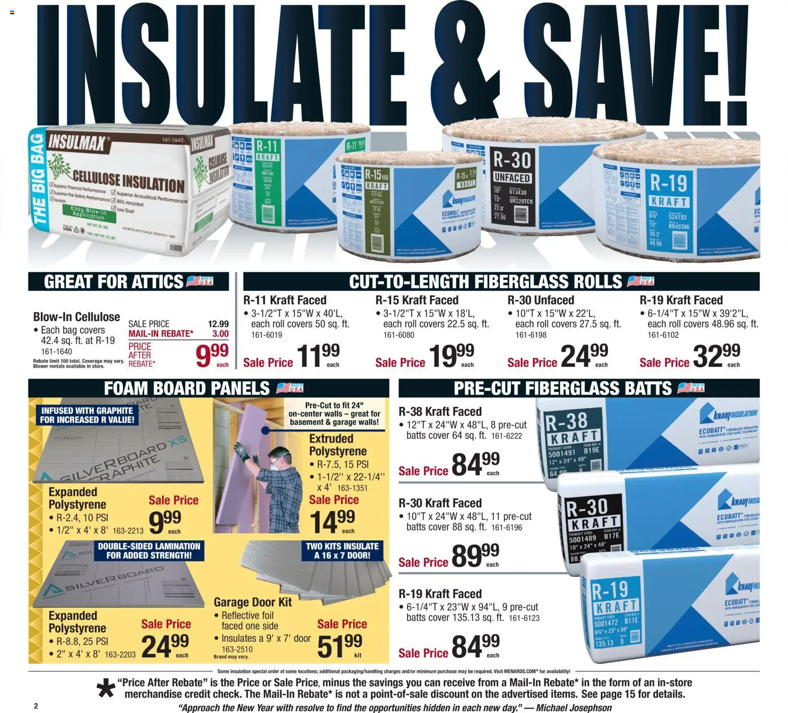 Menards - Weekly Ad - valid from 31.12.2025 | Page: 2 | Products: Bag, Blower