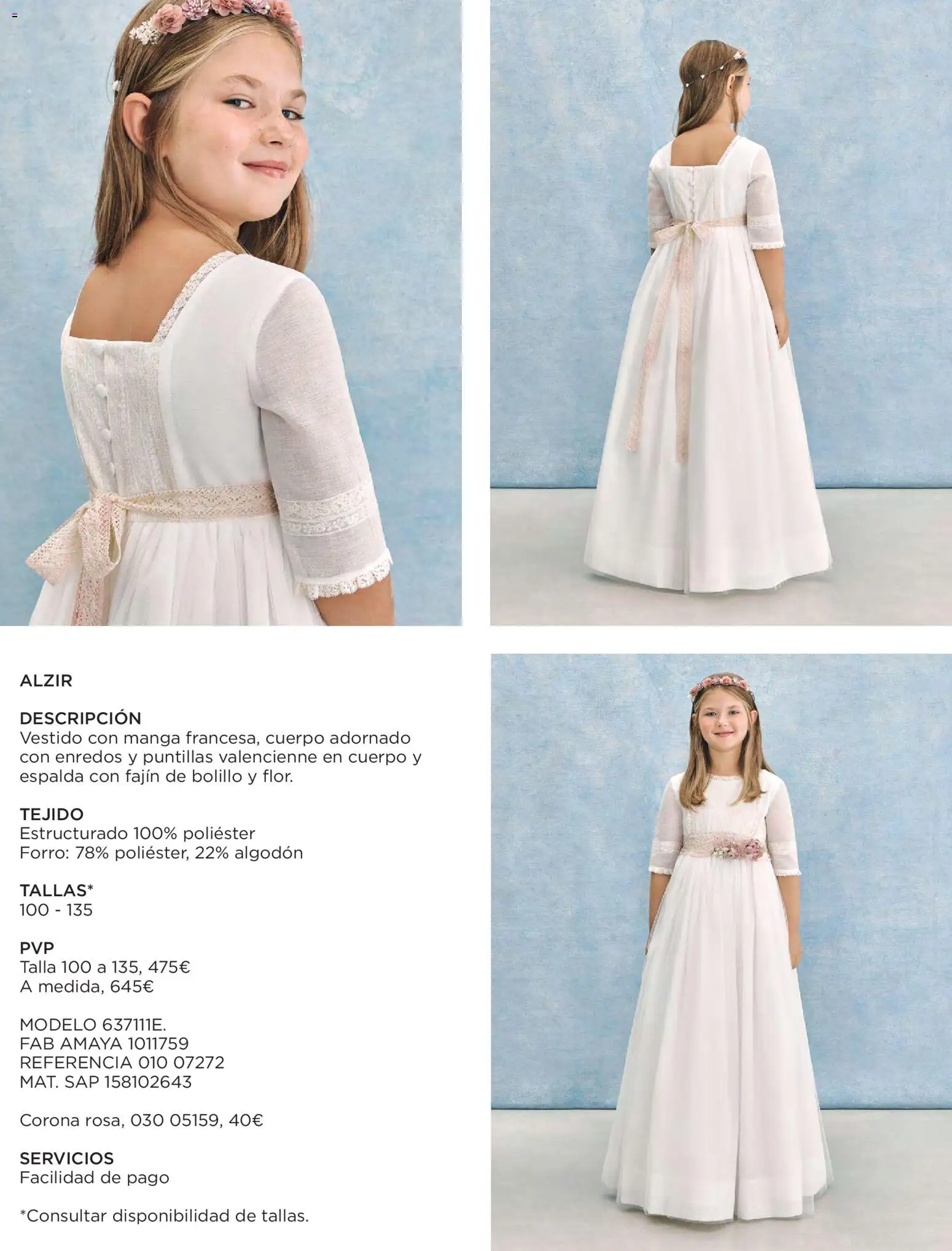 Nuevas ofertas de El Corte Inglés válidas en toda la República Mexicana desde el 20.11.2025. ¡Encuentra las mejores ofertas en El Corte Inglés catálogo Comuniones 2026! | Página: 15 | Productos: Manga, Algodón, Vestido