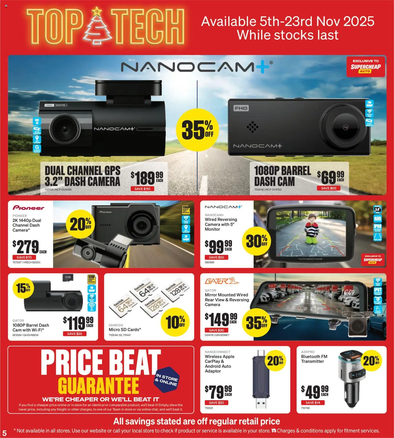 Supercheap Auto catalogue - valid from 05.11.2025 | Page: 5 | Products: Mirror, Monitor, Camera, Screen
