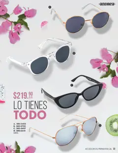 Vista previa de Andrea catálogo Primavera, nuevo folleto de la tienda, válido en México a partir del 25.01.2026 | Página: 33 | Productos: Lentes
