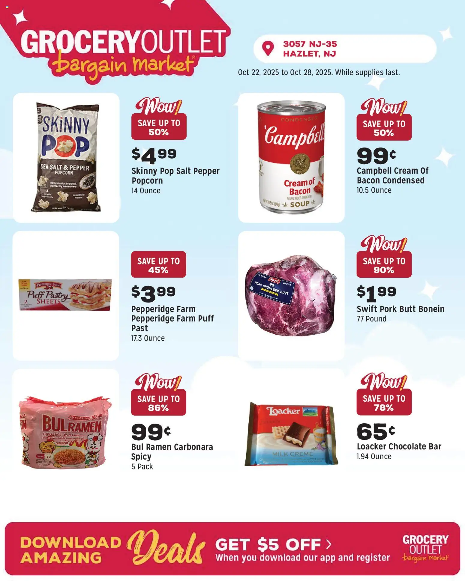Grocery Outlet Weekly Ad - valid from 22.10.2025 | Page: 9 | Products: Milk, Salt, Pepper, Puff Pastry