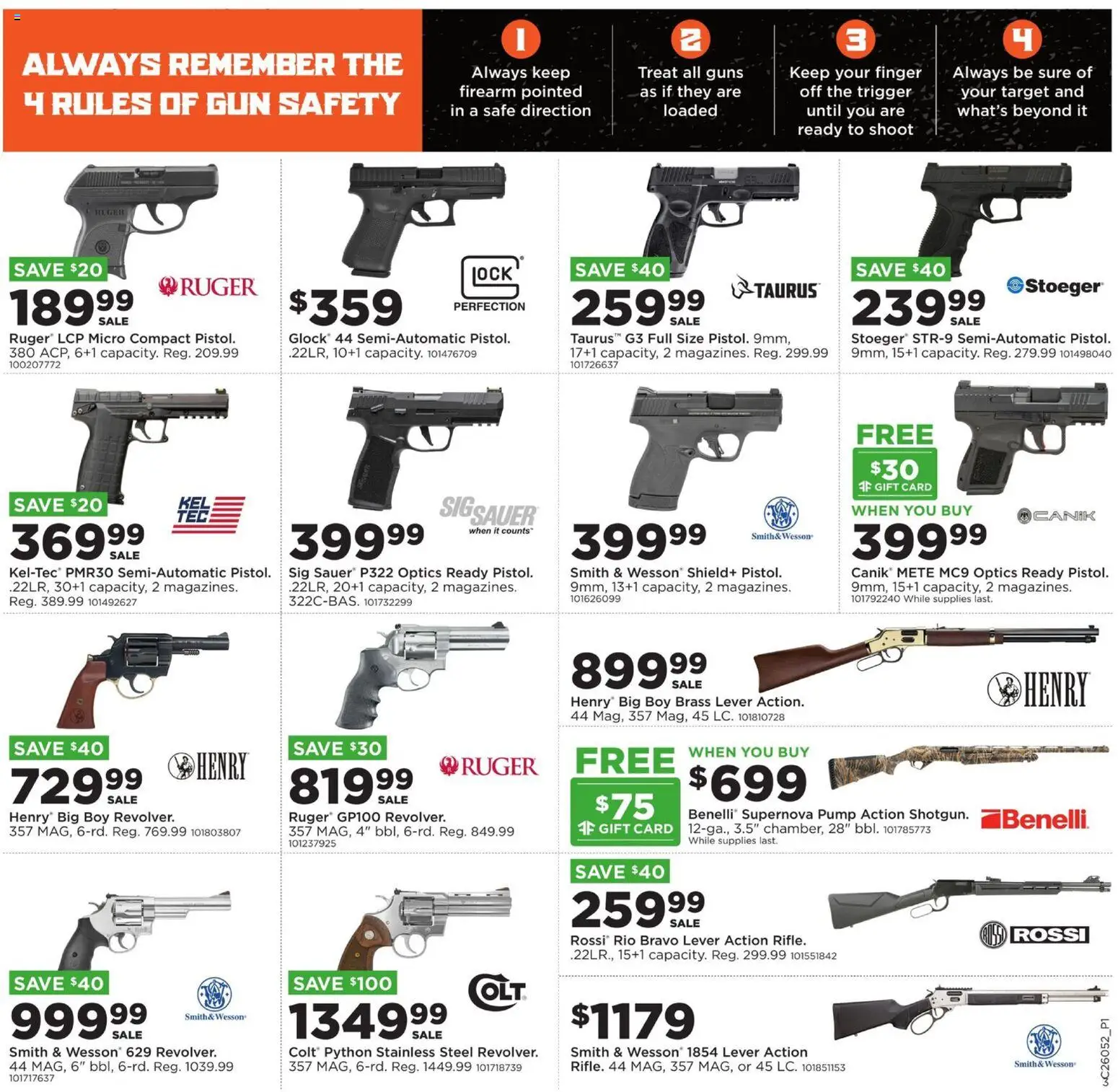 Mills Fleet Farm Range Ready - valid from 26.01.2026 | Page: 3 | Products: Safe, Pump, Gun