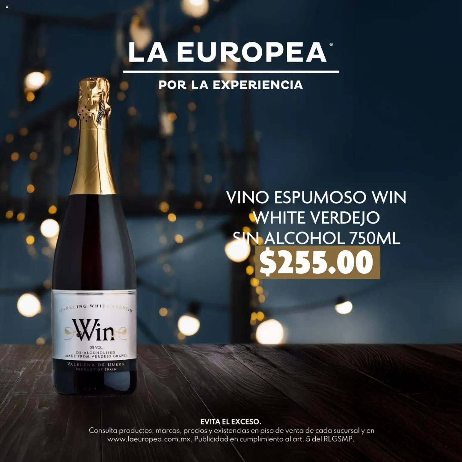 Nuevas ofertas de La Europea válidas en toda la República Mexicana desde el 08.12.2025. ¡Encuentra las mejores ofertas en La Europea catálogo Por los brindis sin alcohol! | Página: 8 | Productos: Vino