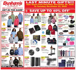 Preview of Dunham's Sports weekly ads valid from 20.12.2025