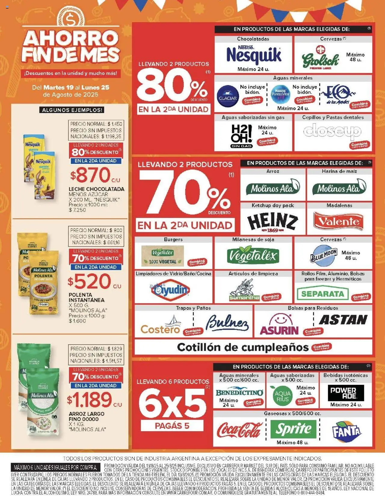 Carrefour ofertas - Chubut │ válido desde el 19.08.2025 | Página: 42 | Productos: Ketchup, Maiz, Freezer, Chocolatada
