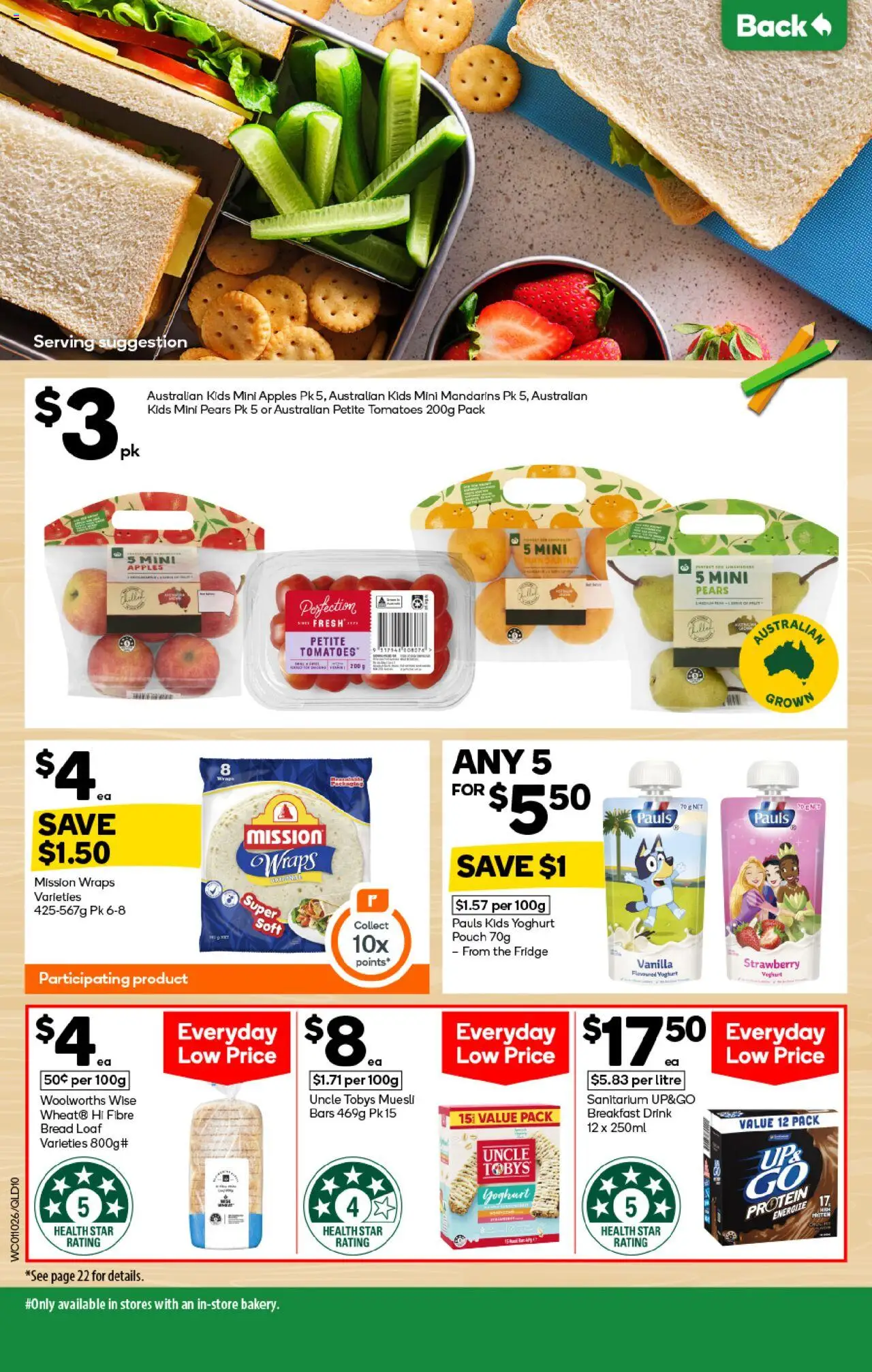 Woolworths catalogue - valid from 01.10.2025 | Page: 10 | Products: Yoghurt, Apples, Mandarins, Fridge