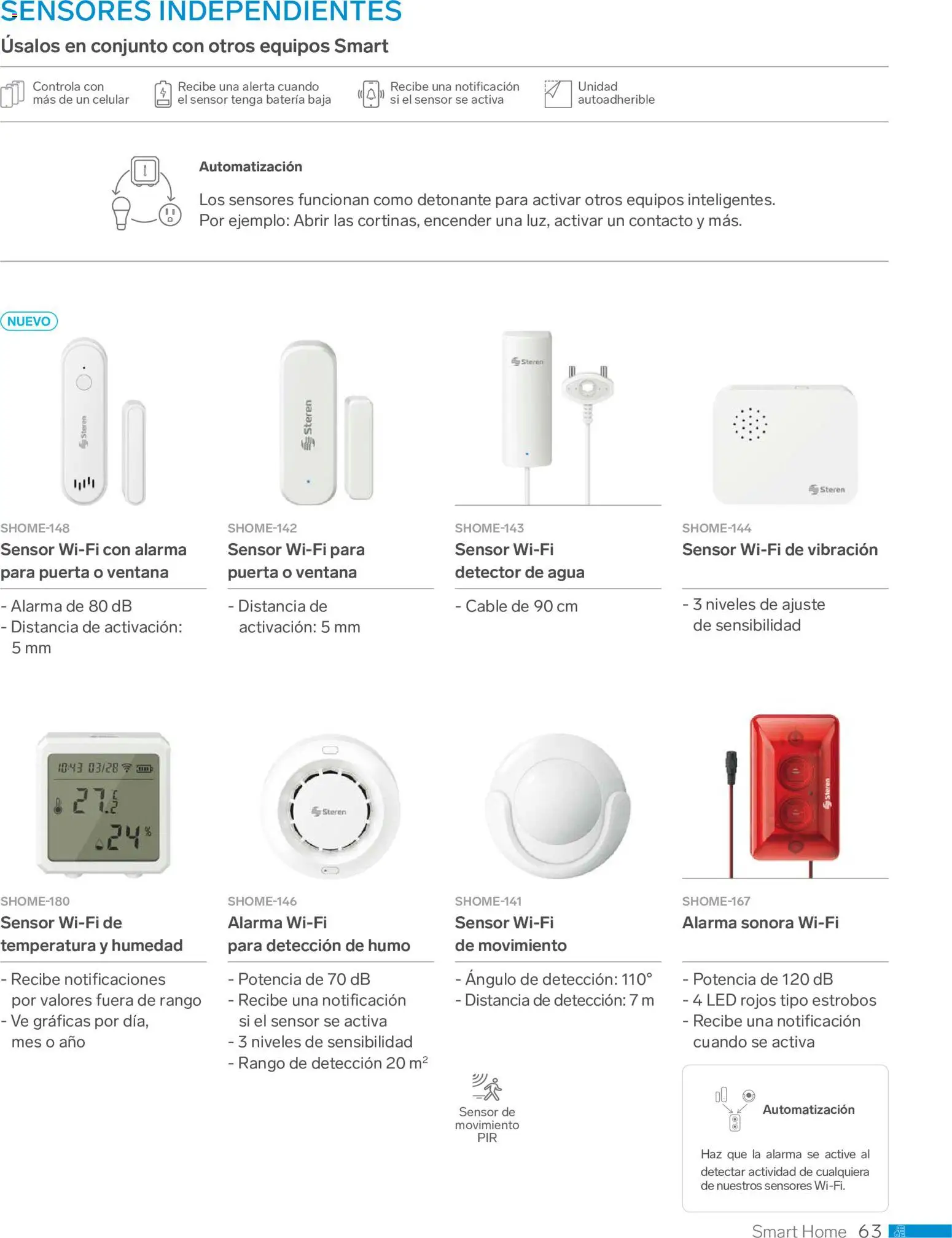 Nuevas ofertas de Steren válidas en toda la República Mexicana desde el 01.01.2026. ¡Encuentra las mejores ofertas en Steren catálogo! | Página: 75 | Productos: Agua, Alarma, Conjunto, Batería
