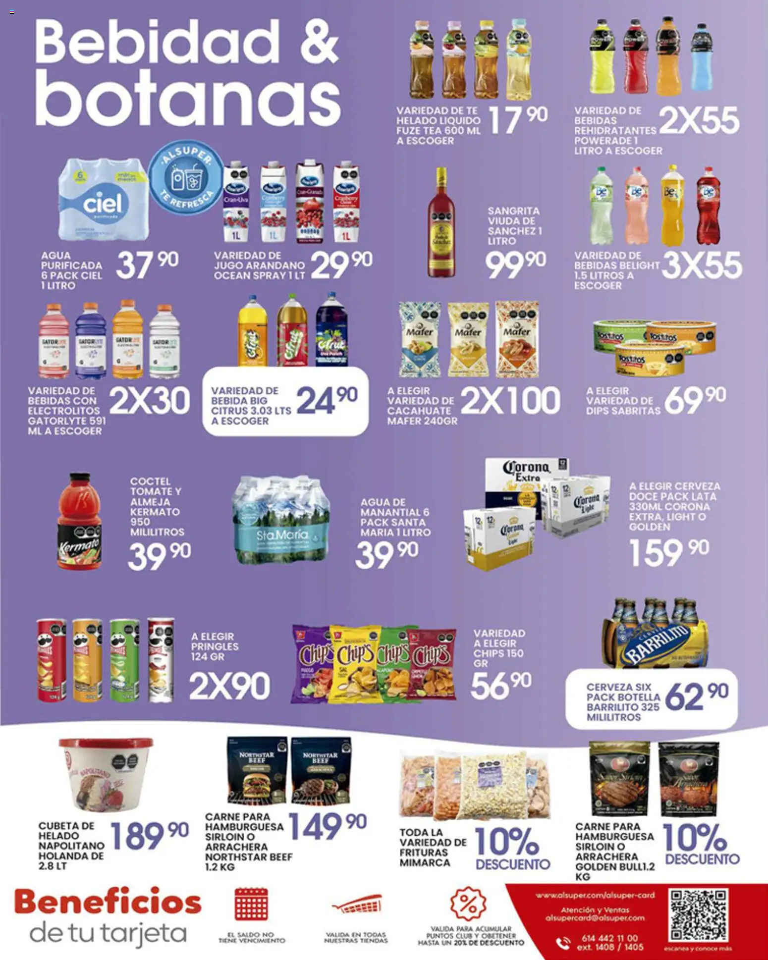 Nuevas ofertas de Alsuper válidas en toda la República Mexicana desde el 07.04.2026. ¡Encuentra las mejores ofertas en Alsuper folleto Laguna! | Página: 7 | Productos: Refresco, Cacahuate, Botella, Té