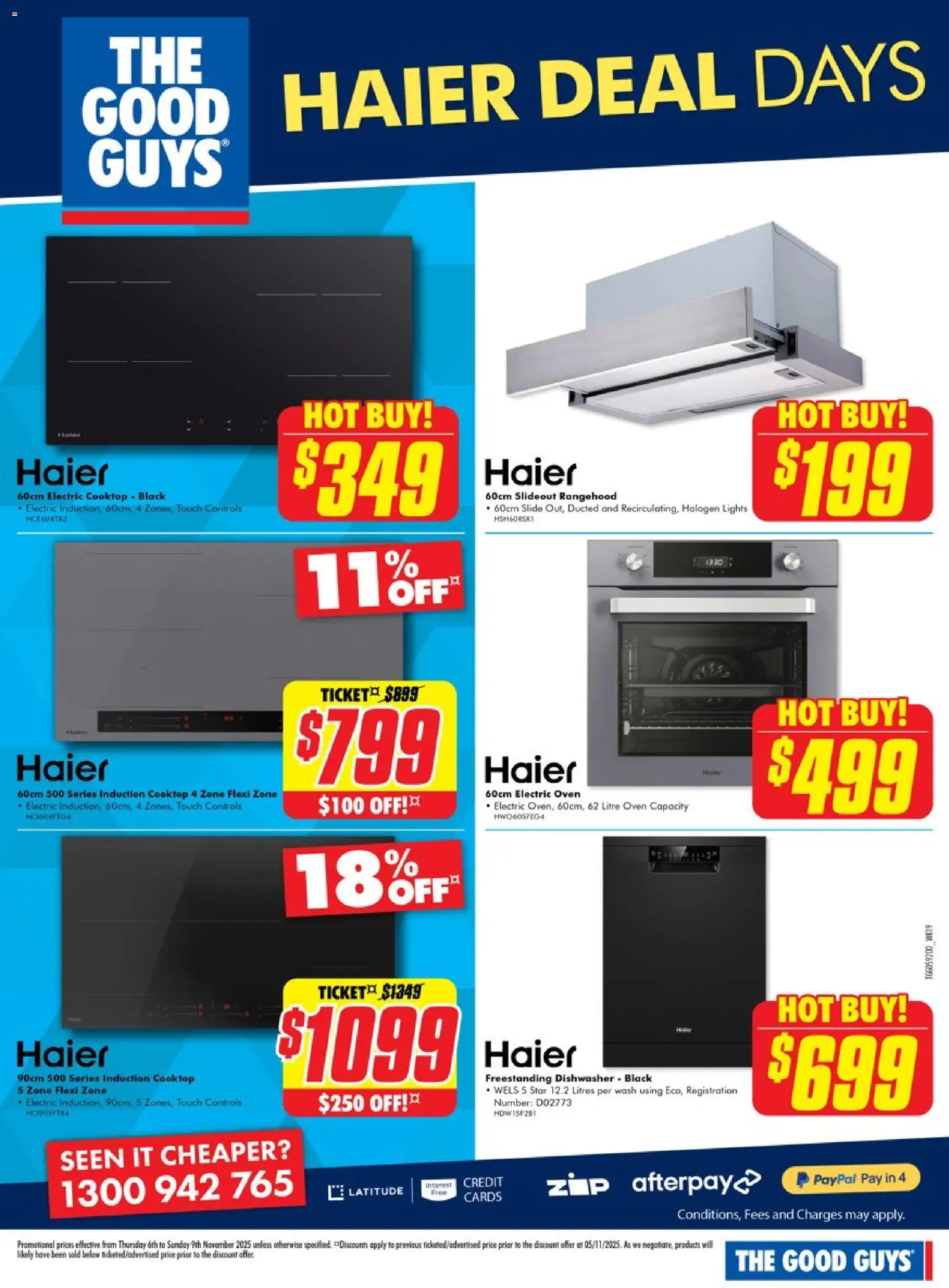The Good Guys catalogue - valid from 05.11.2025 | Page: 2 | Products: Oven, Cooktop, Dishwasher