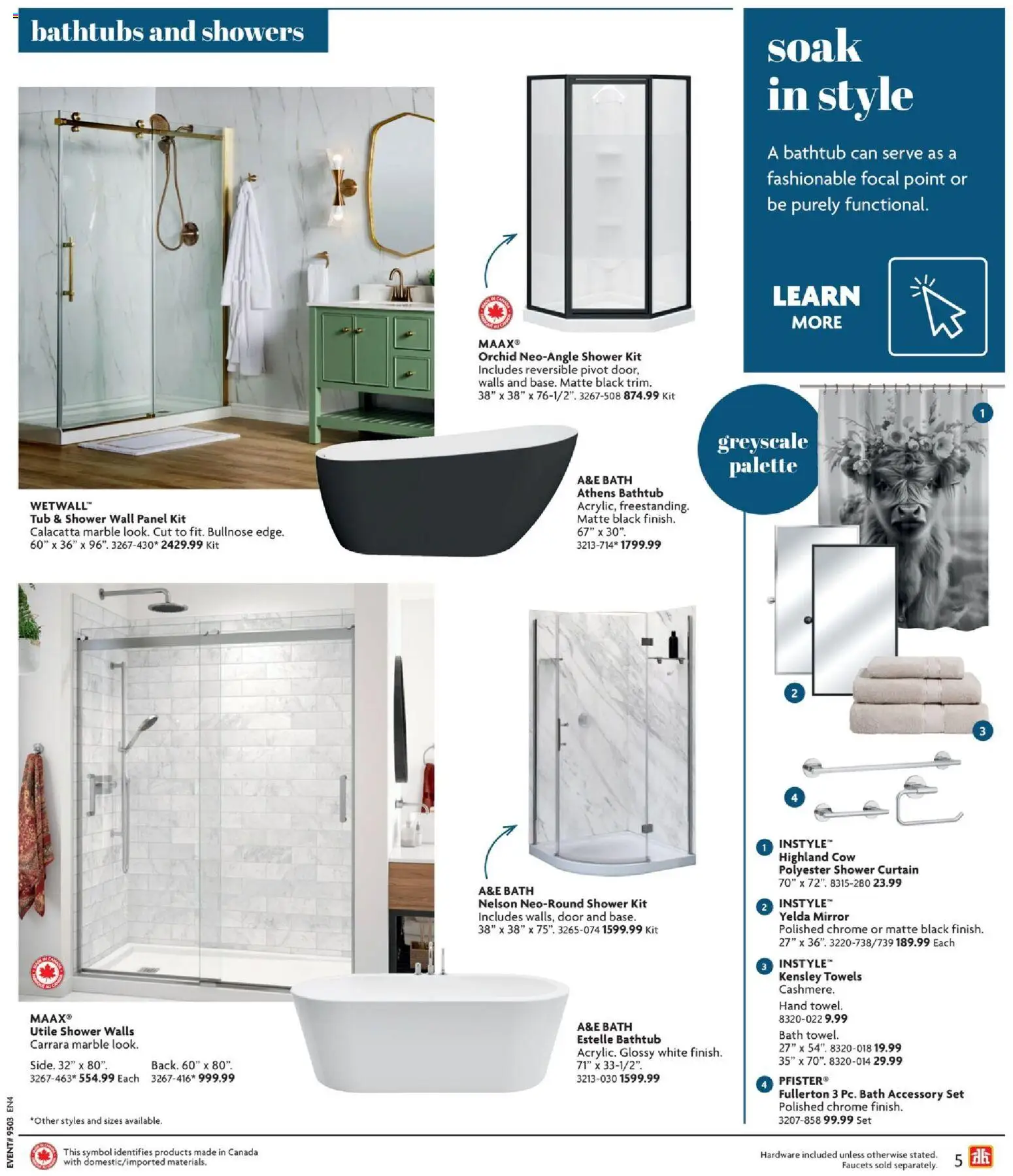 Home Hardware flyer valid from 15.01.2026 | Page: 5 | Products: Bath, Shower, Mirror