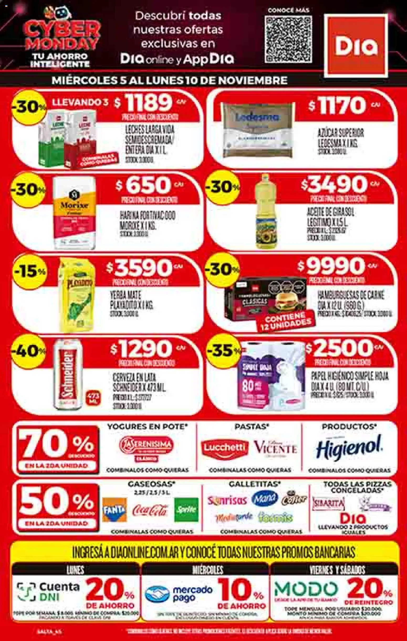 Dia - Ofertas - Salta y Jujuy │ válido desde el 05.11.2025 | Página: 1 | Productos: Papel higiénico, Mate, Azucar, Aceite