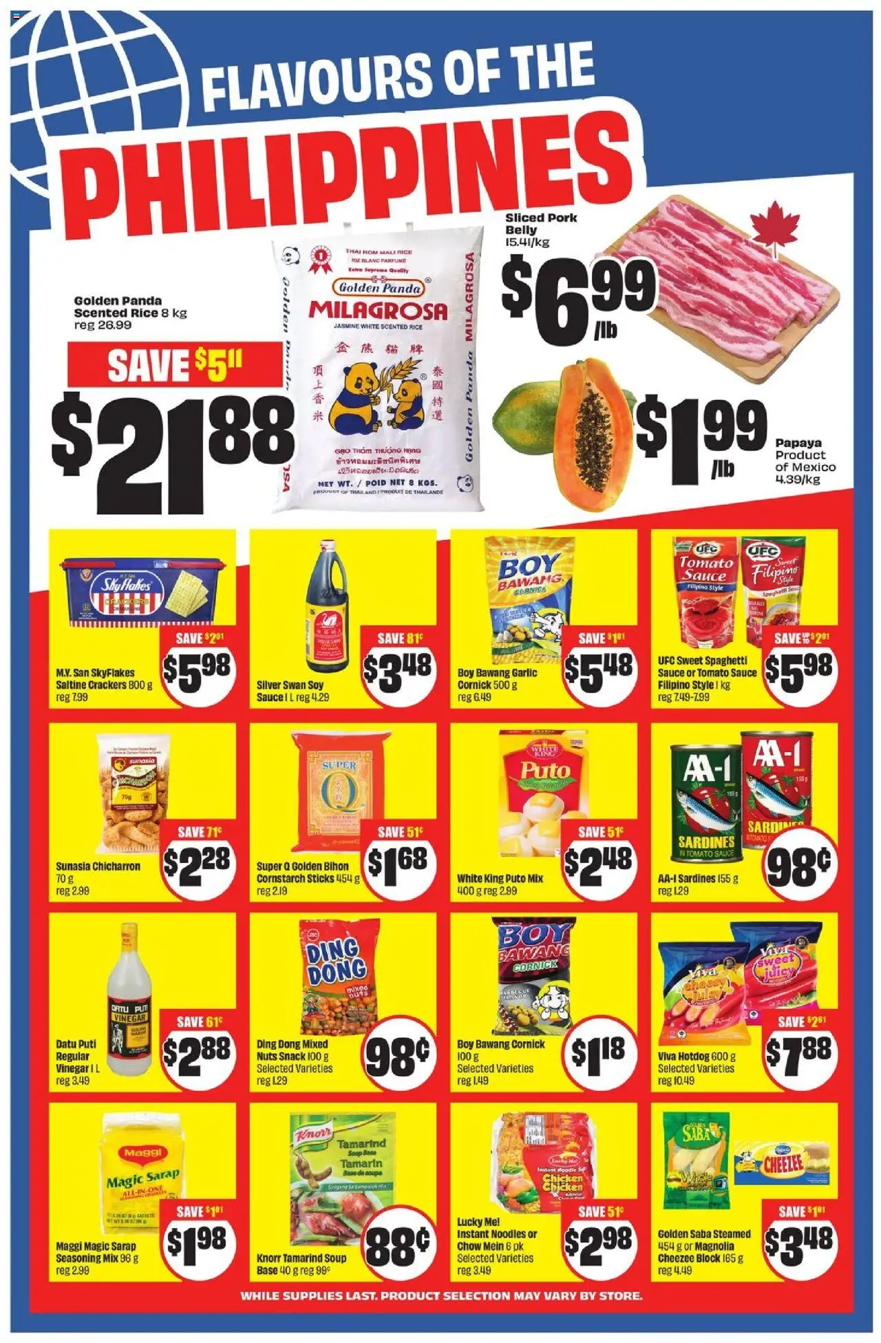 FreshCo flyer valid from 25.09.2025 | Page: 8 | Products: Rice, Noodles, Nuts, Pork