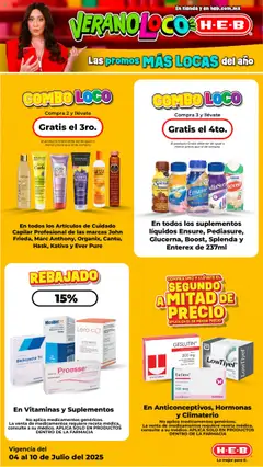 Nuevas ofertas de H-E-B válidas en toda la República Mexicana desde el 04.07.2025. ¡Encuentra las mejores ofertas en H-E-B folleto! | Página: 4