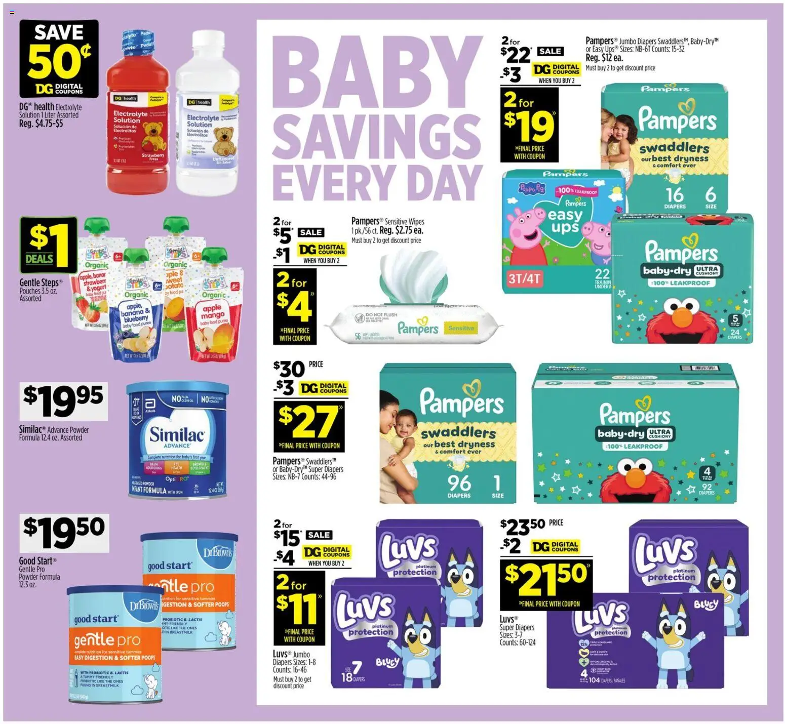 Dollar General Weekly Ad - TX - valid from 28.12.2025 | Page: 9 | Products: Powder, Yogurt, Baby food, Mango