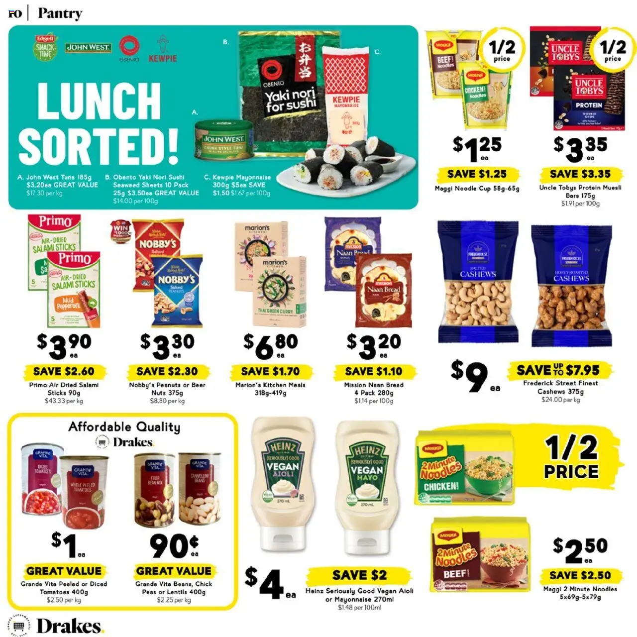 Drakes catalogue - valid from 11.06.2025 | Page: 10 | Products: Curry, Beer, Tomatoes, Noodles