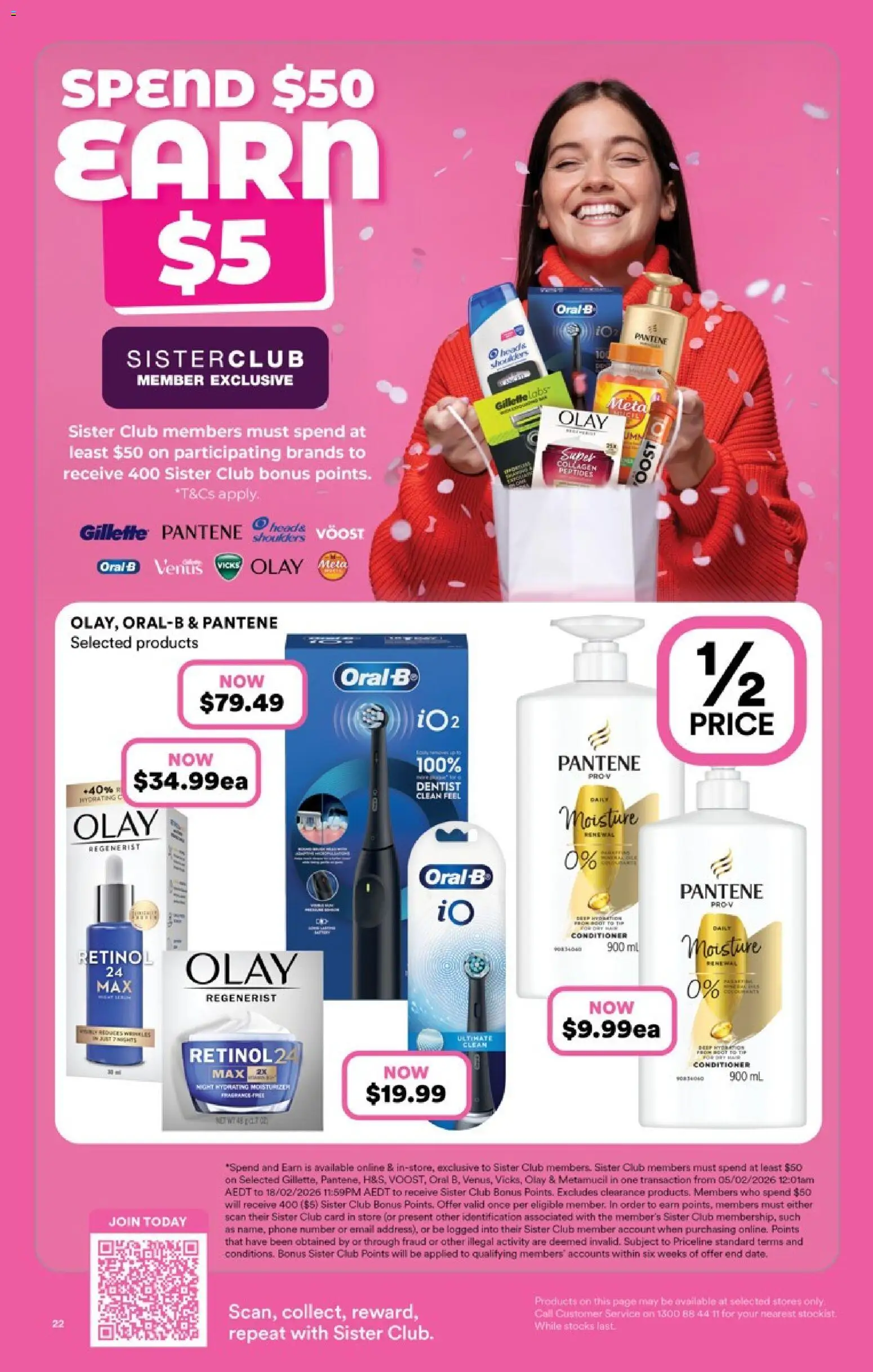 Priceline Pharmacy catalogue - valid from 05.02.2026 | Page: 22 | Products: Conditioner, Phone, Collagen, Retinol