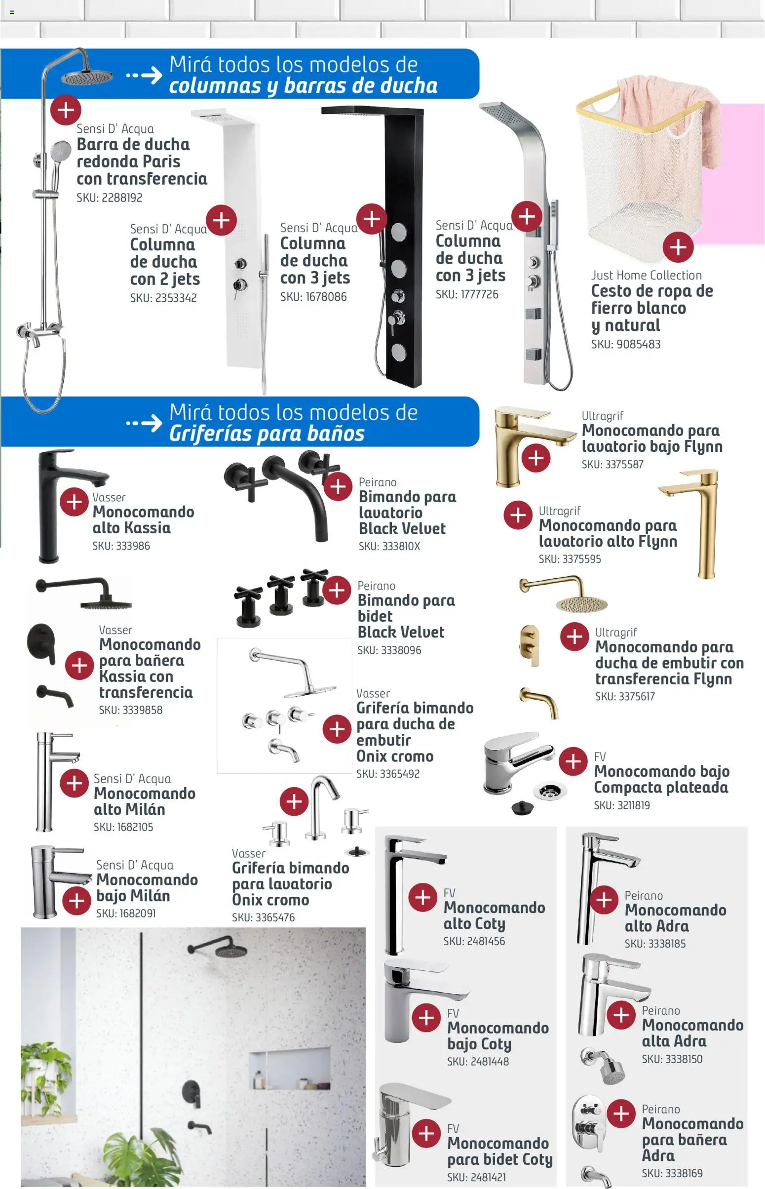 Sodimac catálogo │ válido desde el 18.12.2025 | Página: 7 | Productos: Bidet, Bañera, Ducha, Ropa