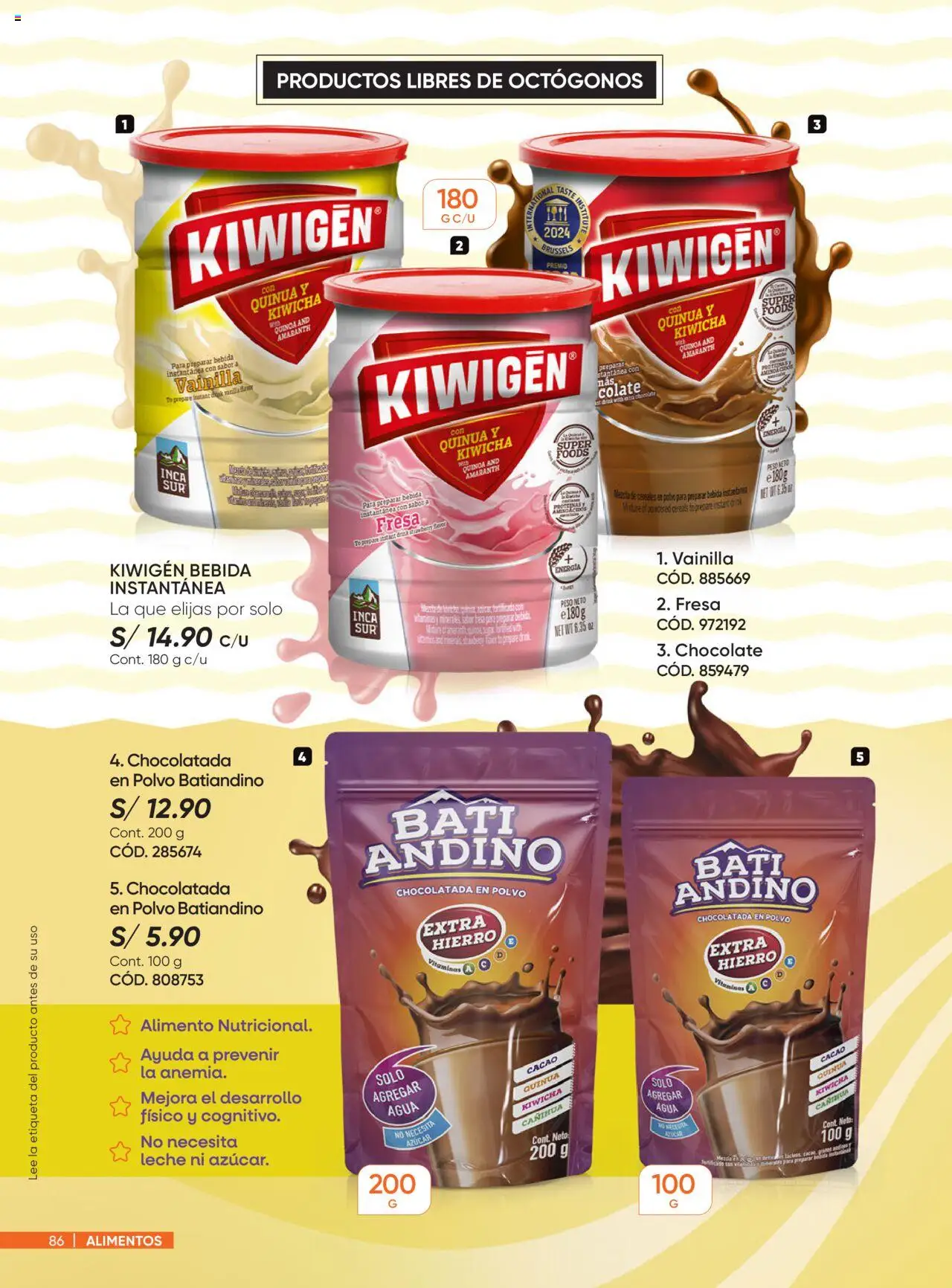 Catálogo Azzorti válido desde 29.09.2025 | Página: 86 | Productos: Chocolate, Cereales, Peso, Polvo