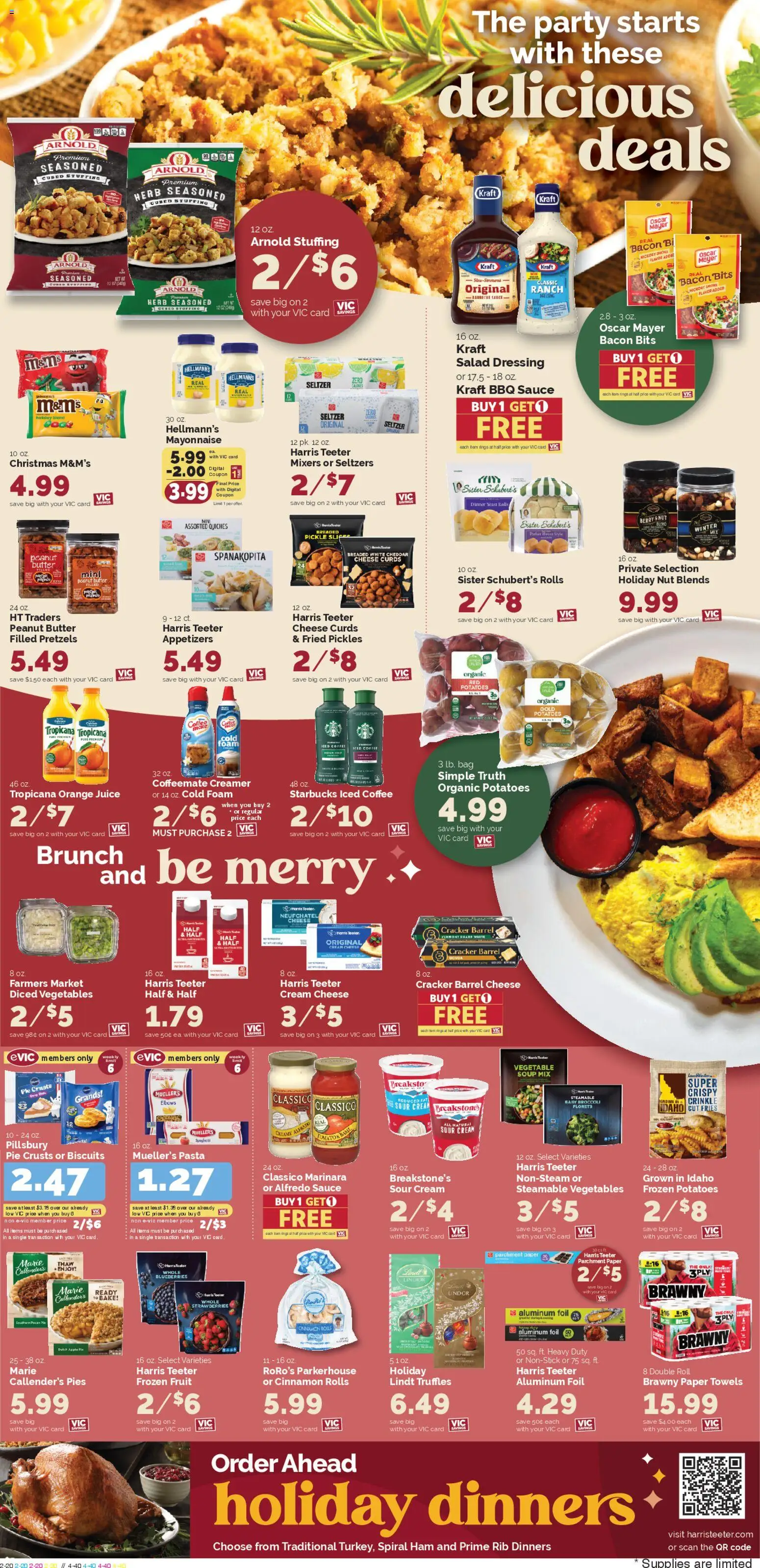 Harris Teeter Weekly Ad - SC - valid from 10.12.2025 | Page: 9 | Products: Sour cream, Salad, Potatoes, Vegetables