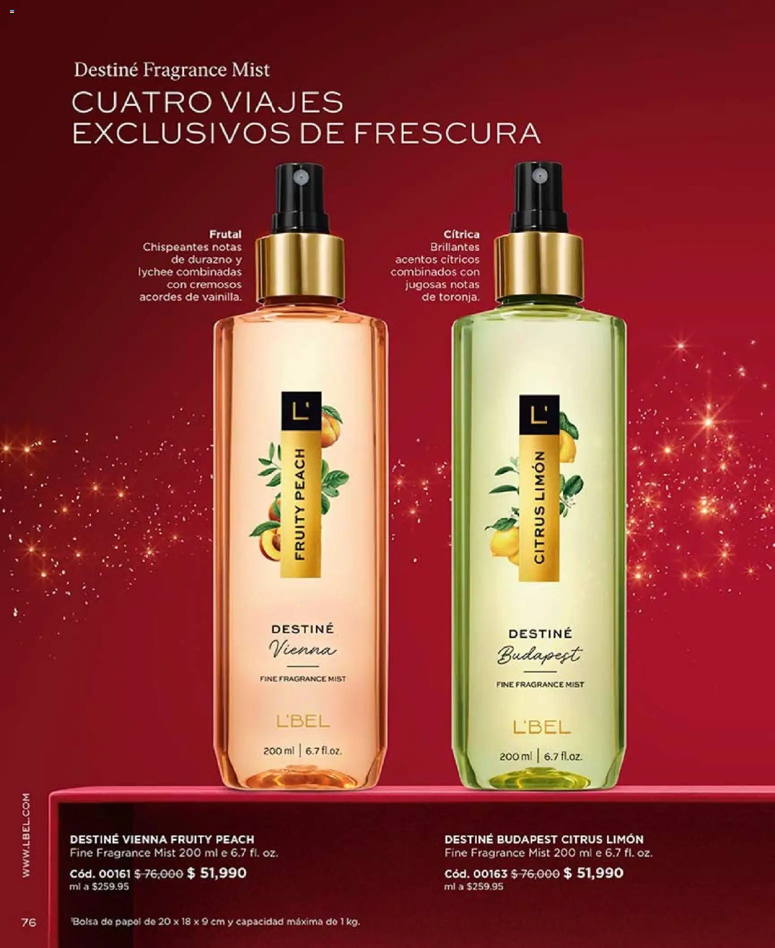 L'Bel revista - valida desde el 03.11.2025 | Página: 76 | Productos: Bolsa, Limón, Durazno