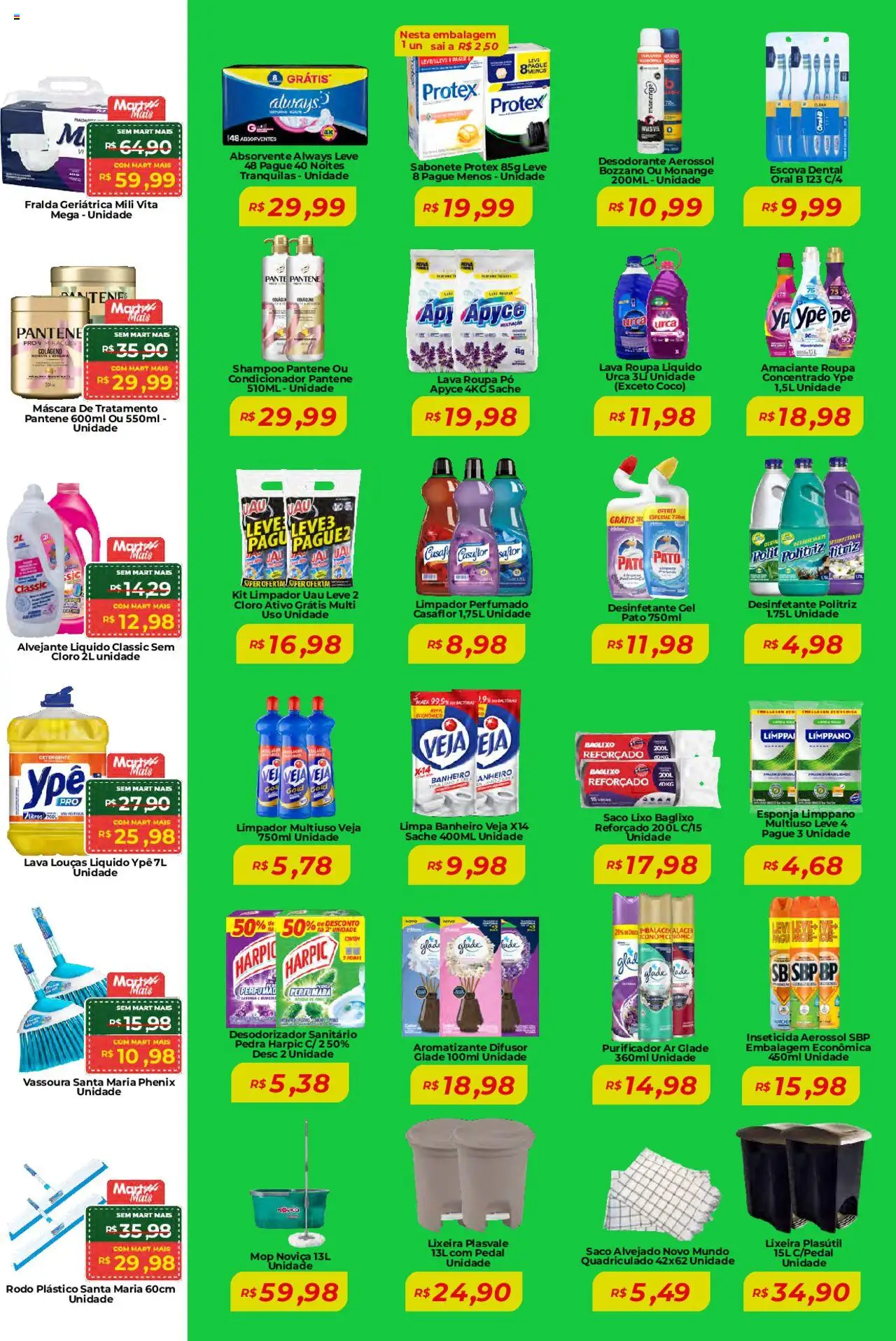 Mart Minas Folheto - válido de 31.07.2025 | Página: 6 | Produtos: Colágeno, Shampoo pantene, Sabonete, Amaciante