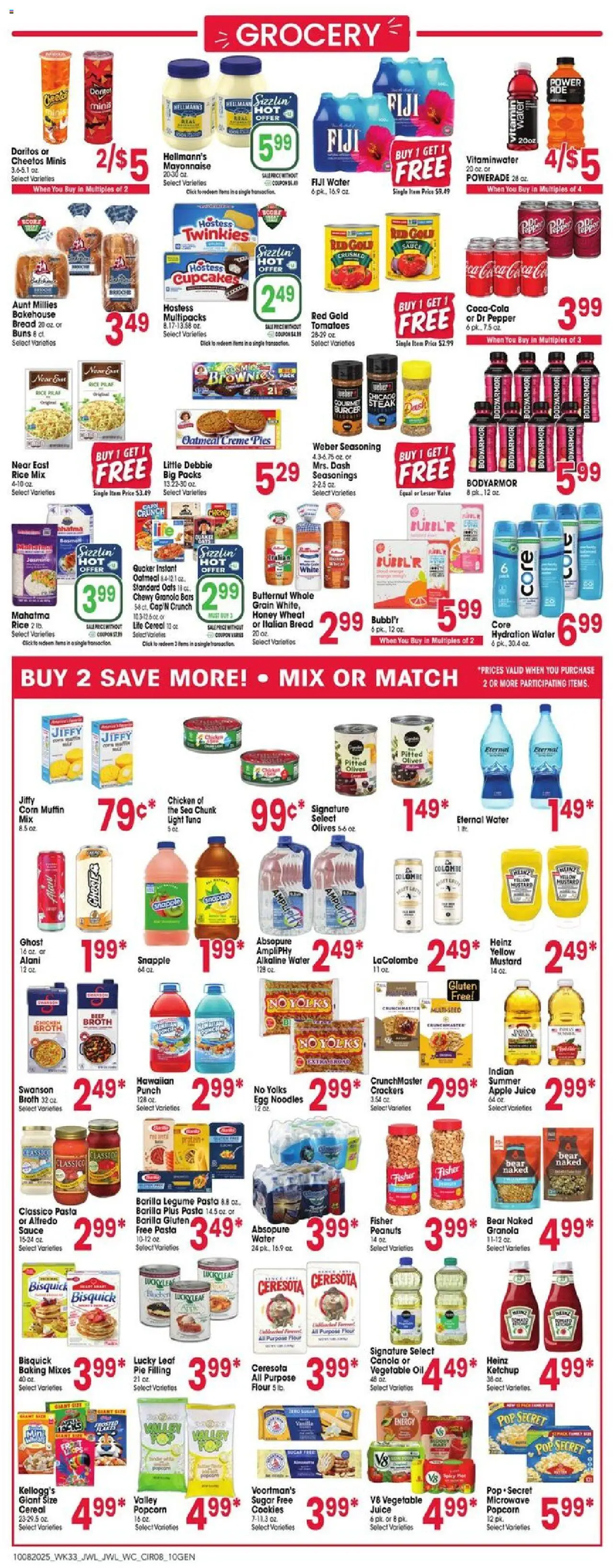 Jewel Osco Weekly Ad - IN - valid from 08.10.2025 | Page: 8 | Products: Juice, Rice, Sugar, Pepper