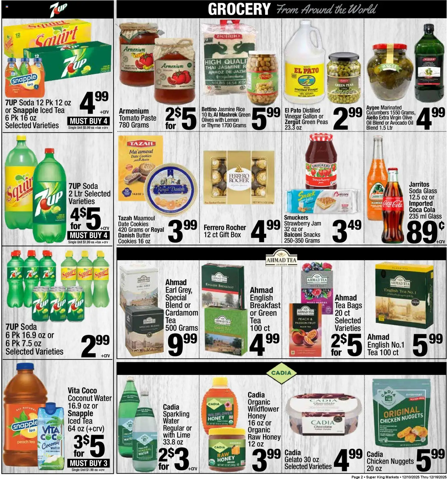Super King - Weekly Ad - valid from 10.12.2025 | Page: 2 | Products: Tea, Cucumbers, Peach, Lime