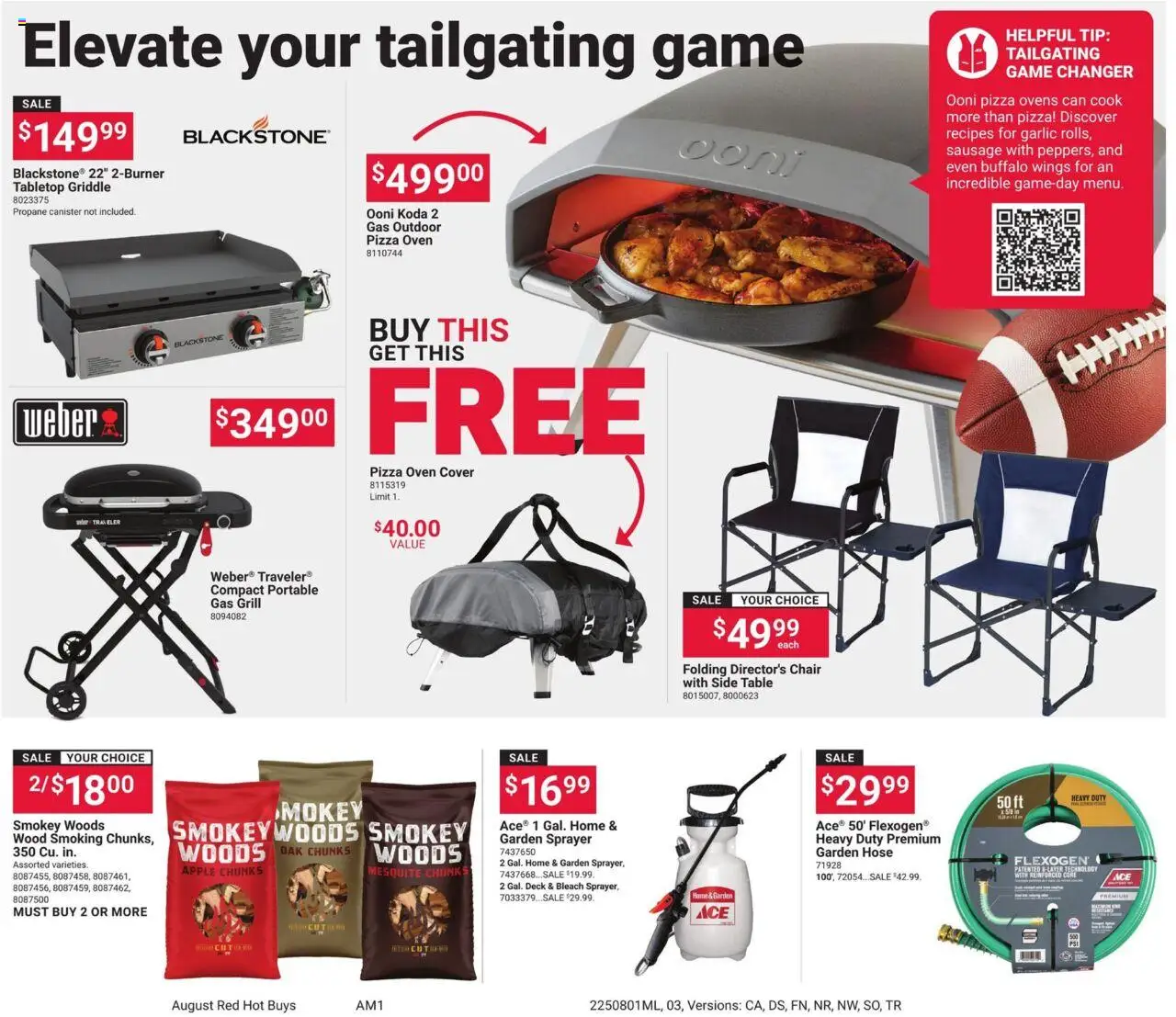 ACE Hardware Corporate Ad - valid from 01.08.2025 | Page: 4 | Products: Chair, Pizza, Game, Grill