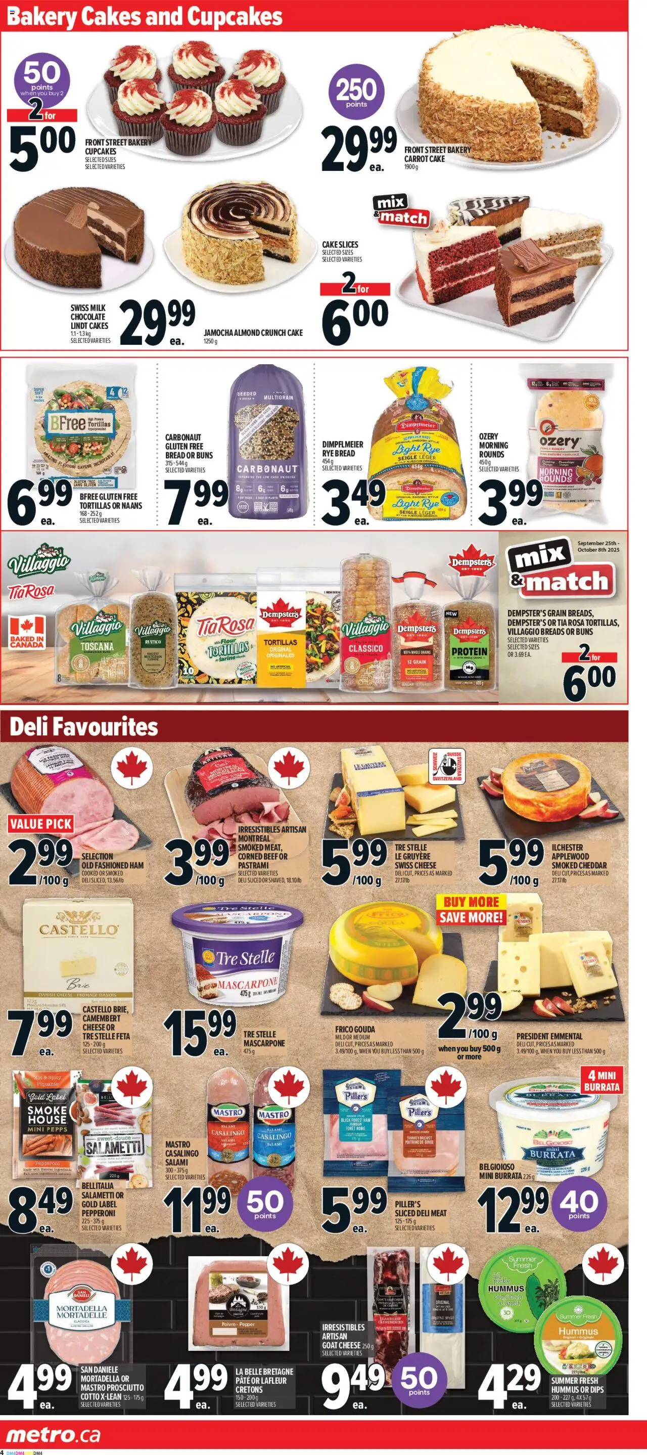 Metro flyer valid from 02.10.2025 | Page: 9 | Products: Beef, Turkey, Bakery, Milk