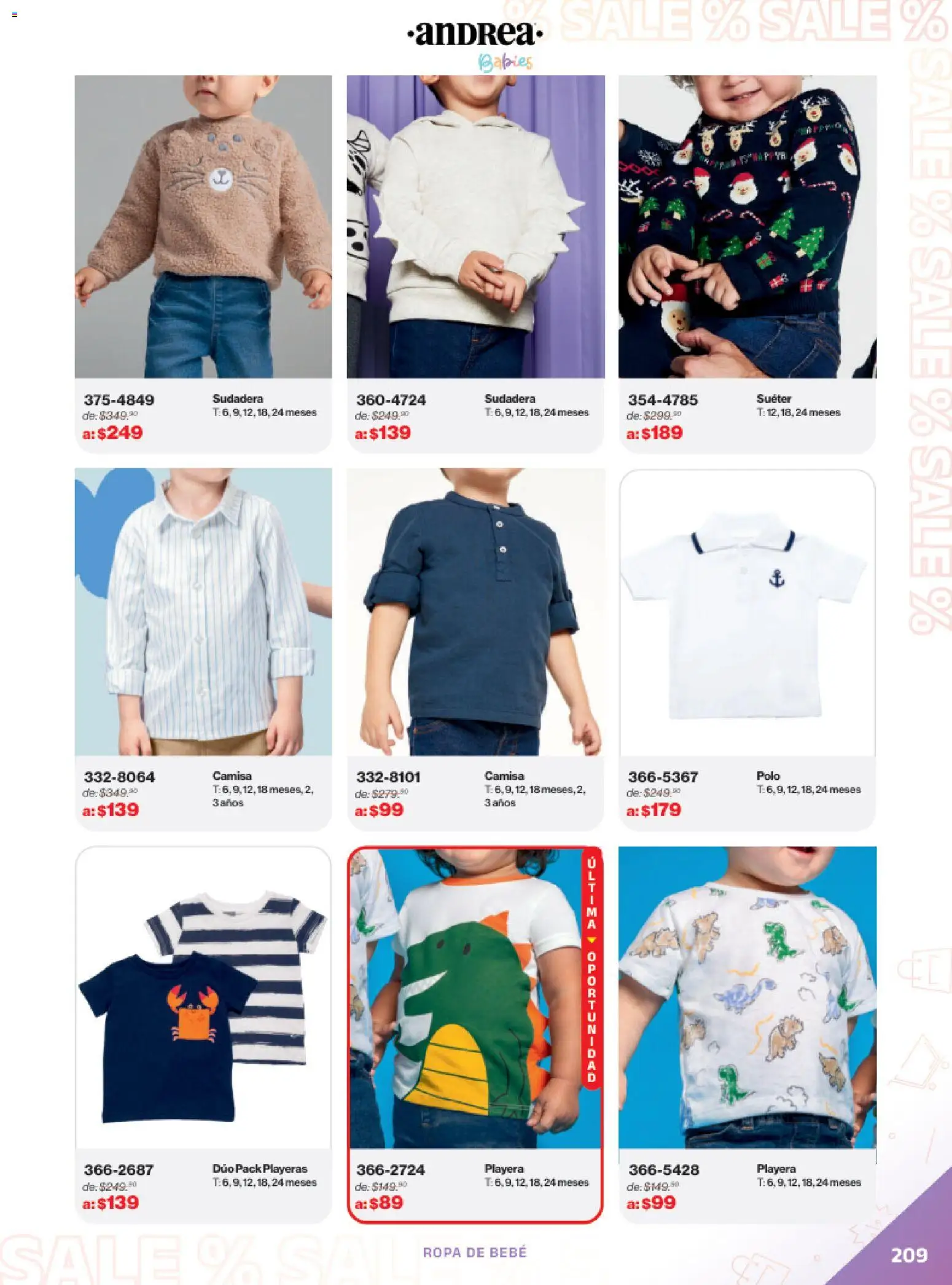 Nuevas ofertas de Andrea válidas en toda la República Mexicana desde el 21.12.2025. ¡Encuentra las mejores ofertas en Andrea catálogo Outlet! | Página: 209 | Productos: Suéter, Camisa, Ropa, Sudadera