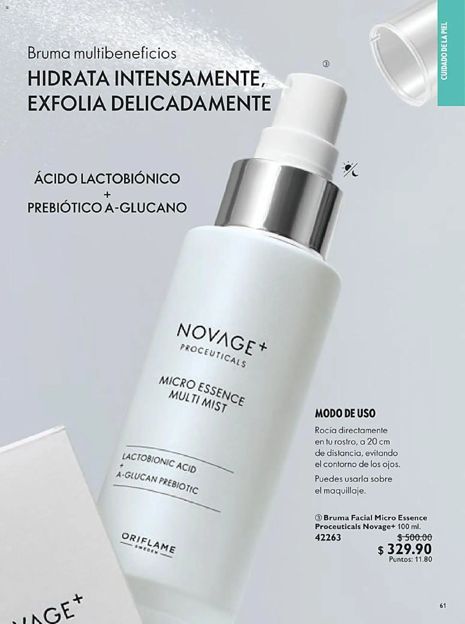 Nuevas ofertas de Oriflame válidas en toda la República Mexicana desde el 14.02.2026. ¡Encuentra las mejores ofertas en Oriflame campaña 3 2026! | Página: 61 | Productos: Contorno, Bruma, Sobre