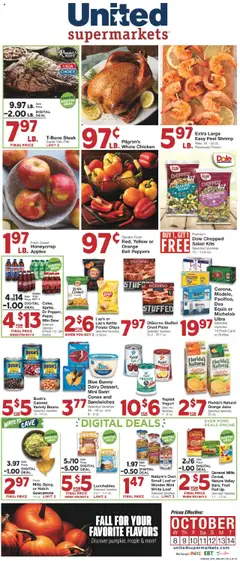 Preview of United Supermarkets weekly ads valid from 07.10.2025