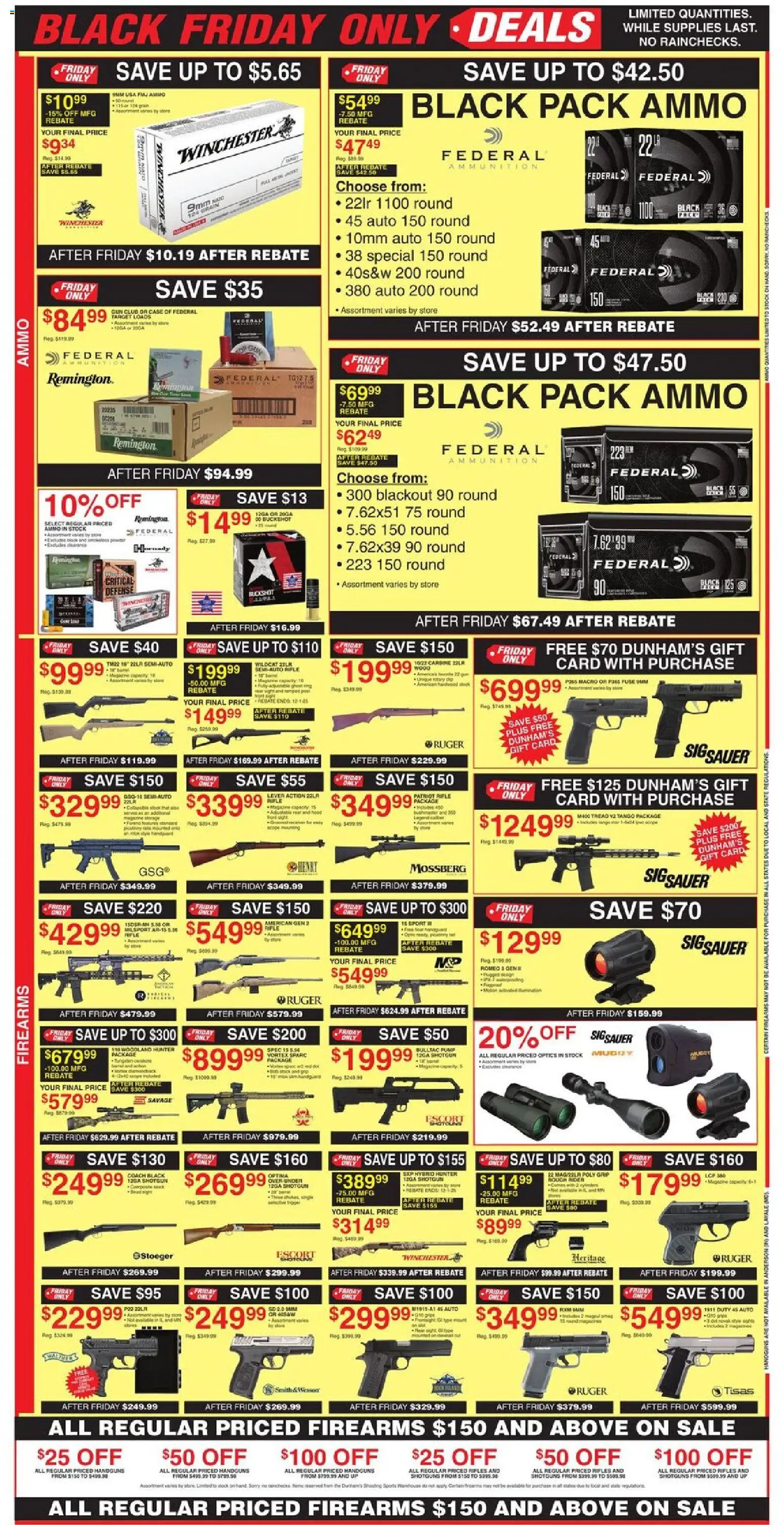 Dunham's Sports Black Friday Sale - valid from 28.11.2025 | Page: 10 | Products: Pump, Case, Gun, Ammo