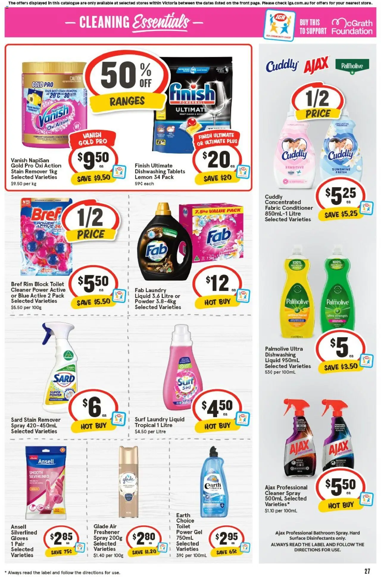 IGA catalogue - valid from 24.09.2025 | Page: 31 | Products: Toilet, Conditioner, Lemon, Foundation