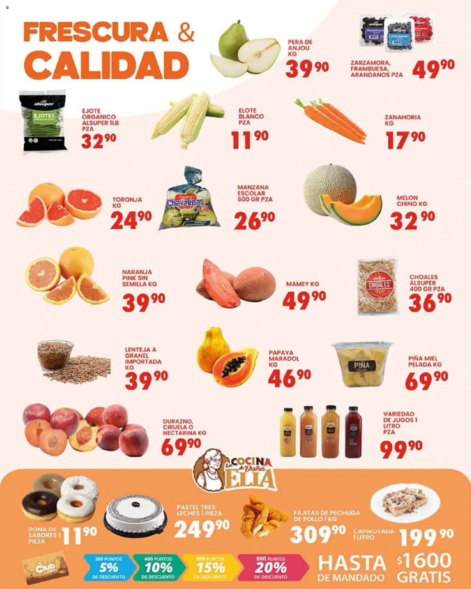 Nuevas ofertas de Alsuper válidas en toda la República Mexicana desde el 17.03.2026. ¡Encuentra las mejores ofertas en Alsuper folleto Durango! | Página: 2 | Productos: Pera, Manzana, Arándanos, Zanahoria