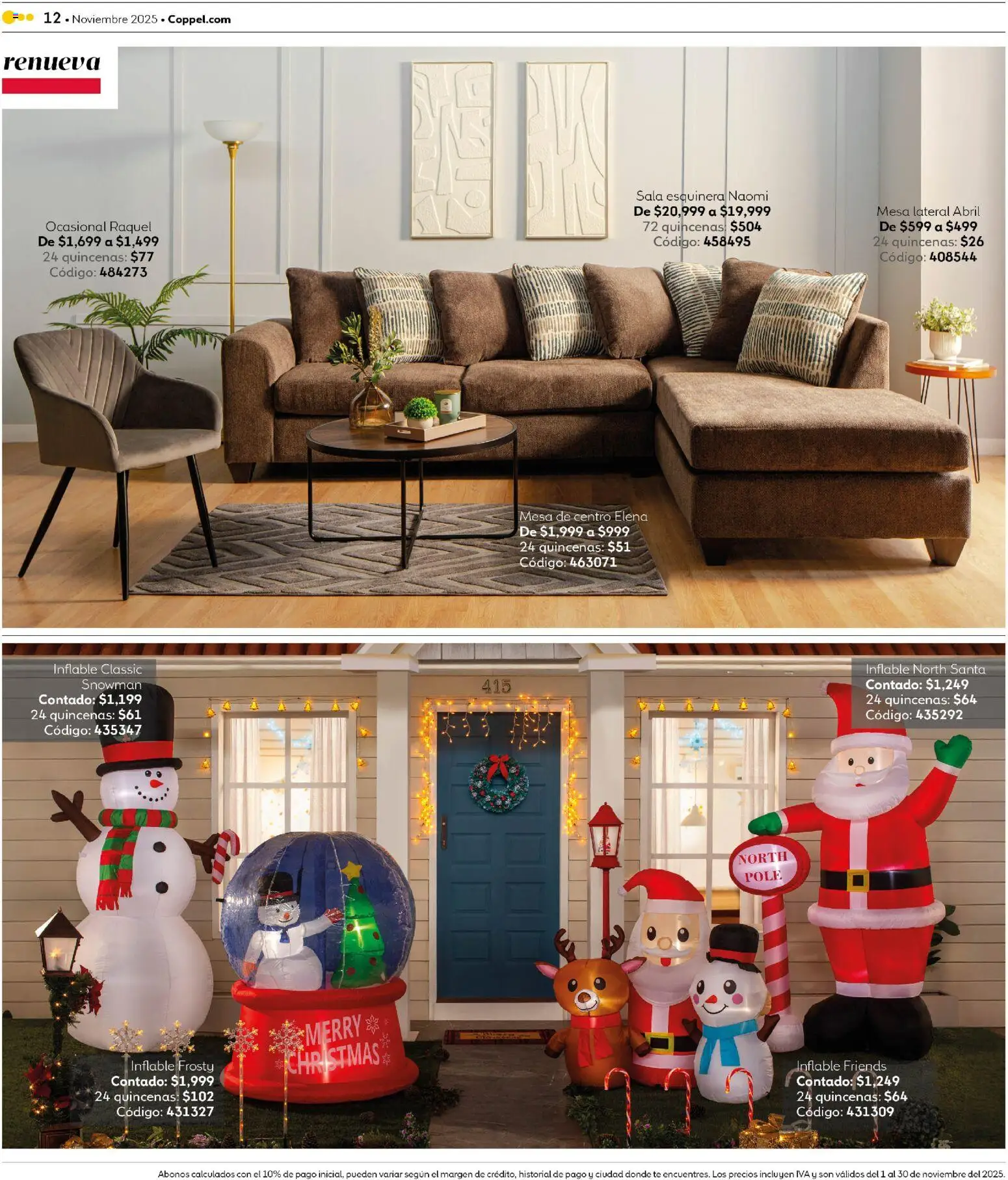 Nuevas ofertas de Coppel válidas en toda la República Mexicana desde el 01.11.2025. ¡Encuentra las mejores ofertas en Coppel Buen Fin! | Página: 12 | Productos: Mesa de centro, Mesa