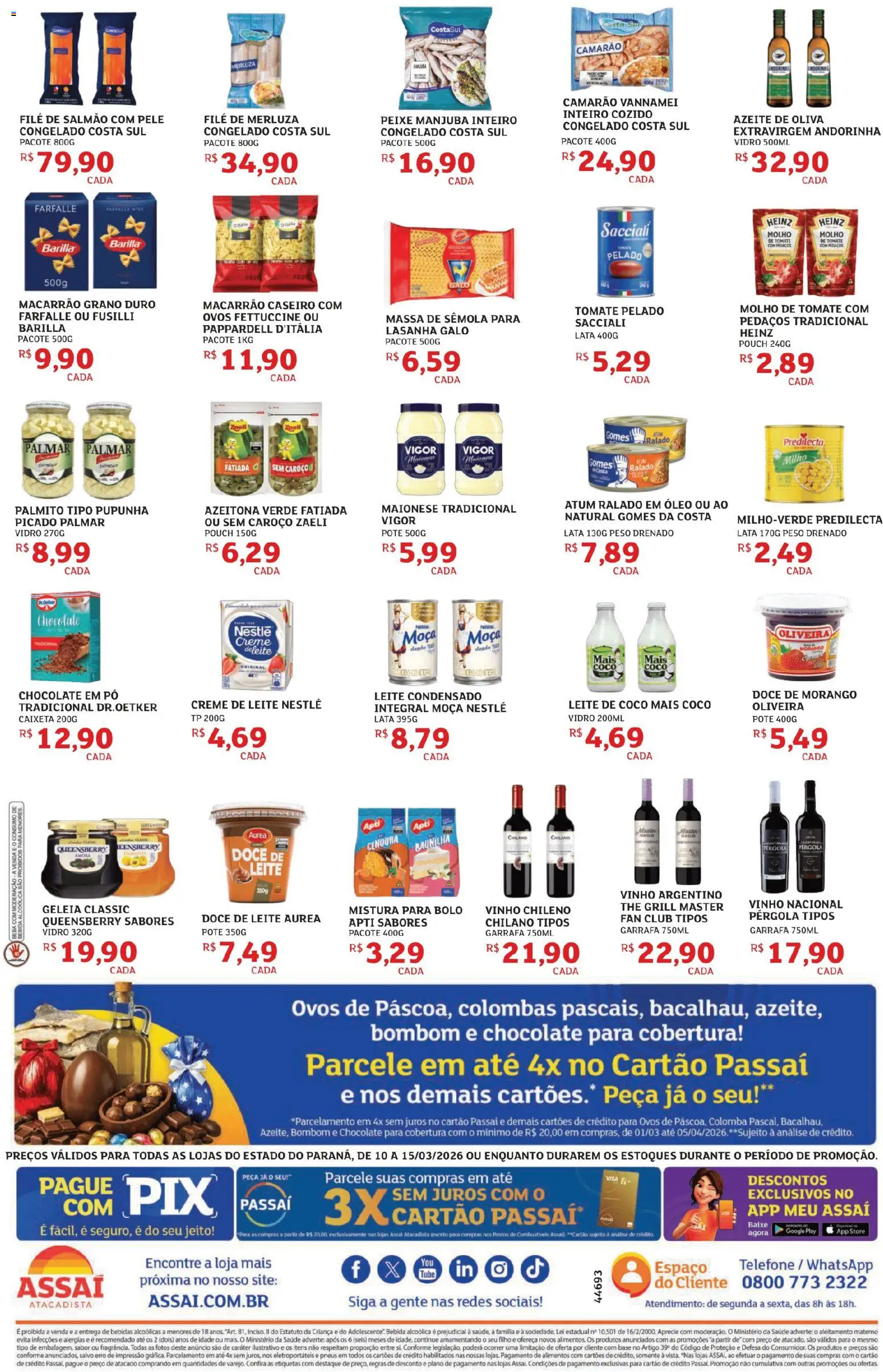 Assaí Atacadista Folheto - válido de 10.03.2026 | Página: 2 | Produtos: Coco, Leite, Creme, Bebida