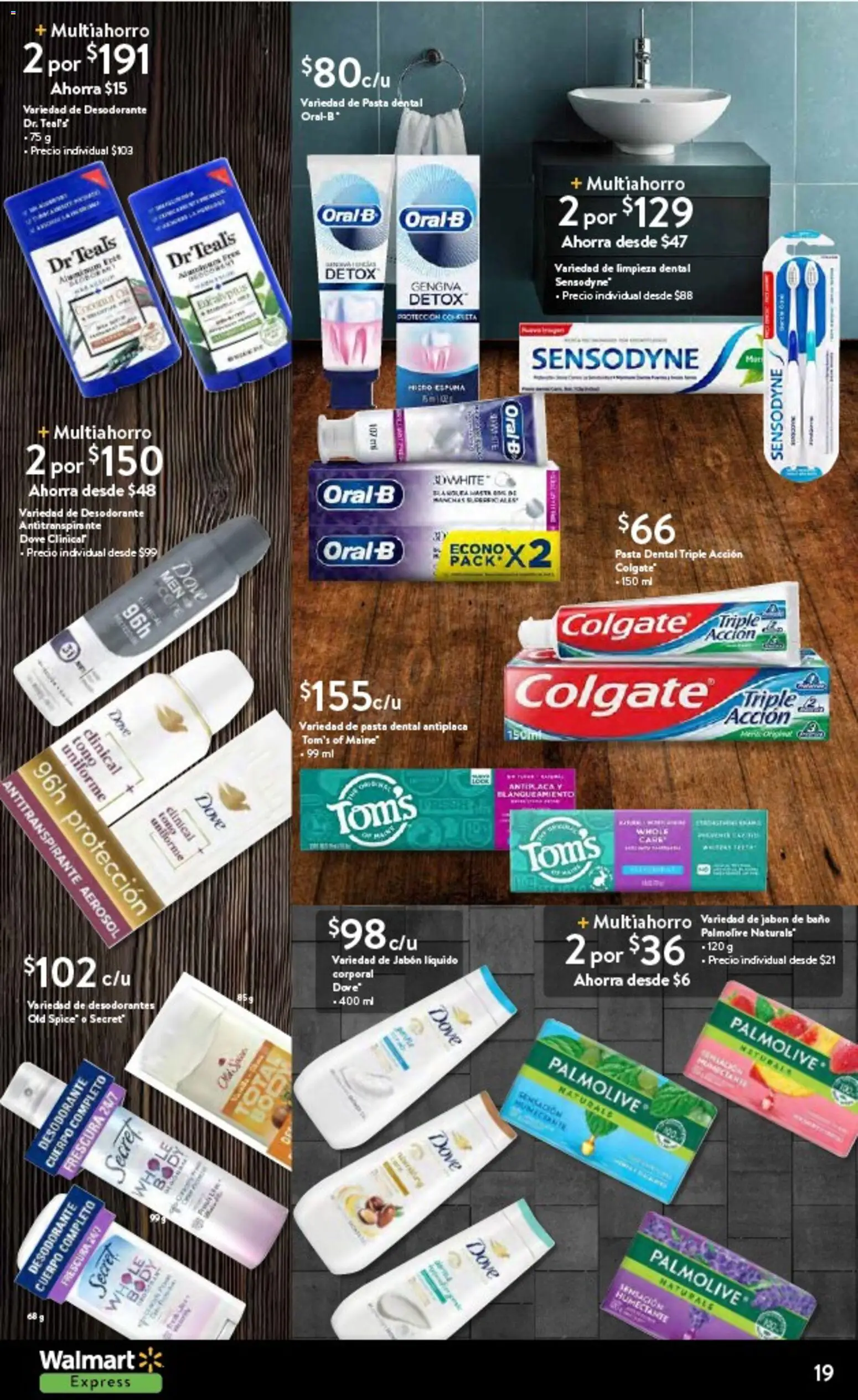Nuevas ofertas de Walmart Express válidas en toda la República Mexicana desde el 14.10.2025. ¡Encuentra las mejores ofertas en Walmart Express folleto Halloween! | Página: 19 | Productos: Pasta dental, Pasta, Body, Jabón