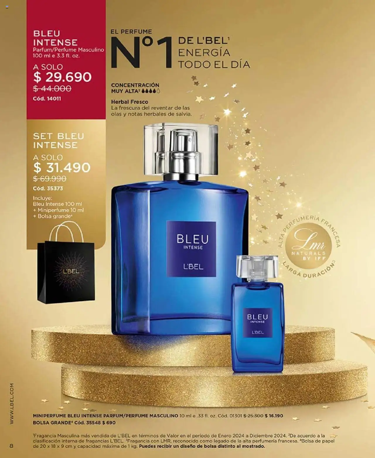 Catálogo L'Bel Campaña 17 │ válido desde el 14.10.2025 | Página: 8 | Productos: Bolsa, Perfume