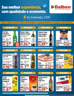 Supermercado Dalben ofertas Exclusivo Loja Valinhos - Pré-Visualização do folheto da loja Supermercado Dalben, válido de 04.04.2026