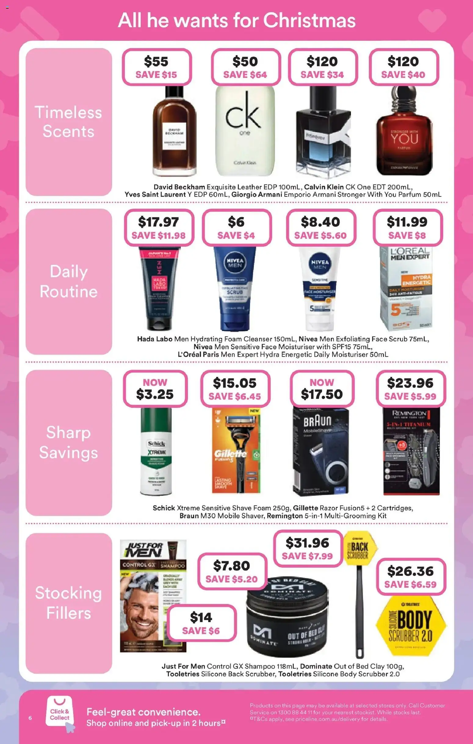Priceline Pharmacy catalogue - valid from 11.12.2025 | Page: 6 | Products: Scrub, Moisturiser, Razor, Bed