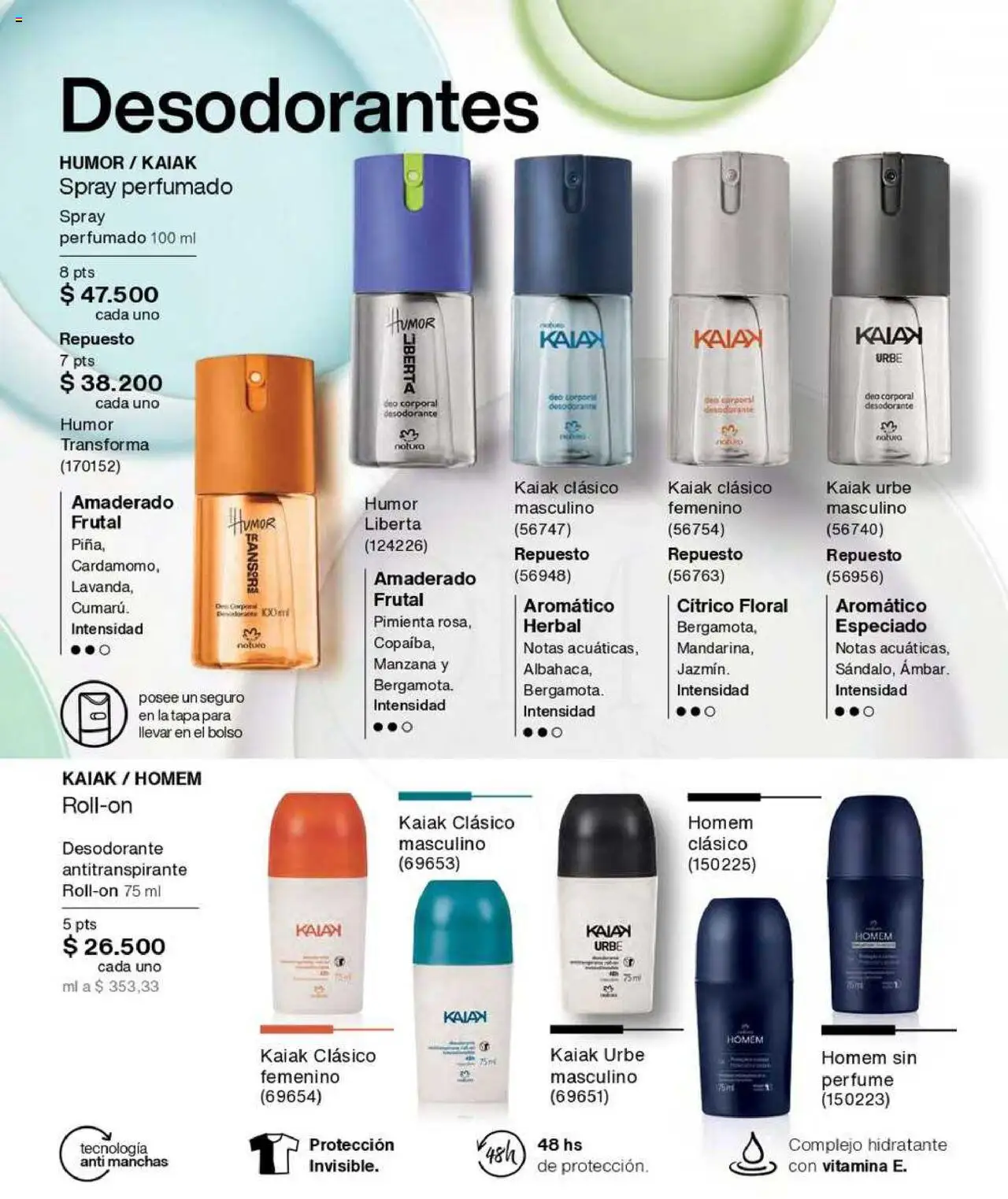 Natura revista - valida desde el 24.06.2025 | Página: 106 | Productos: Pimienta, Manzana, Perfume, Desodorante