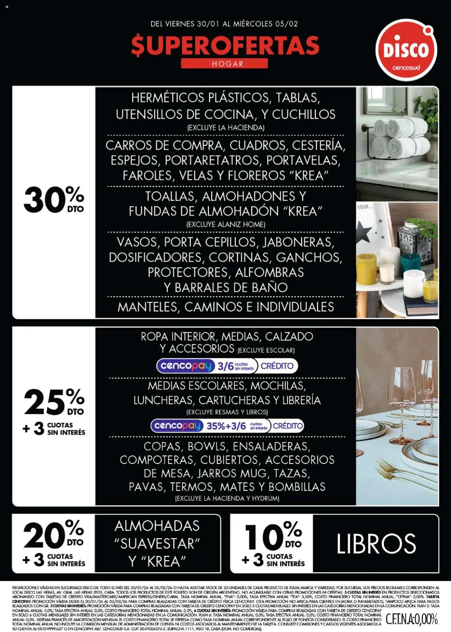 Disco - Ofertas | Electro │ válido desde el 29.01.2026 | Página: 3 | Productos: Disco, Almohadon, Baño, Ropa