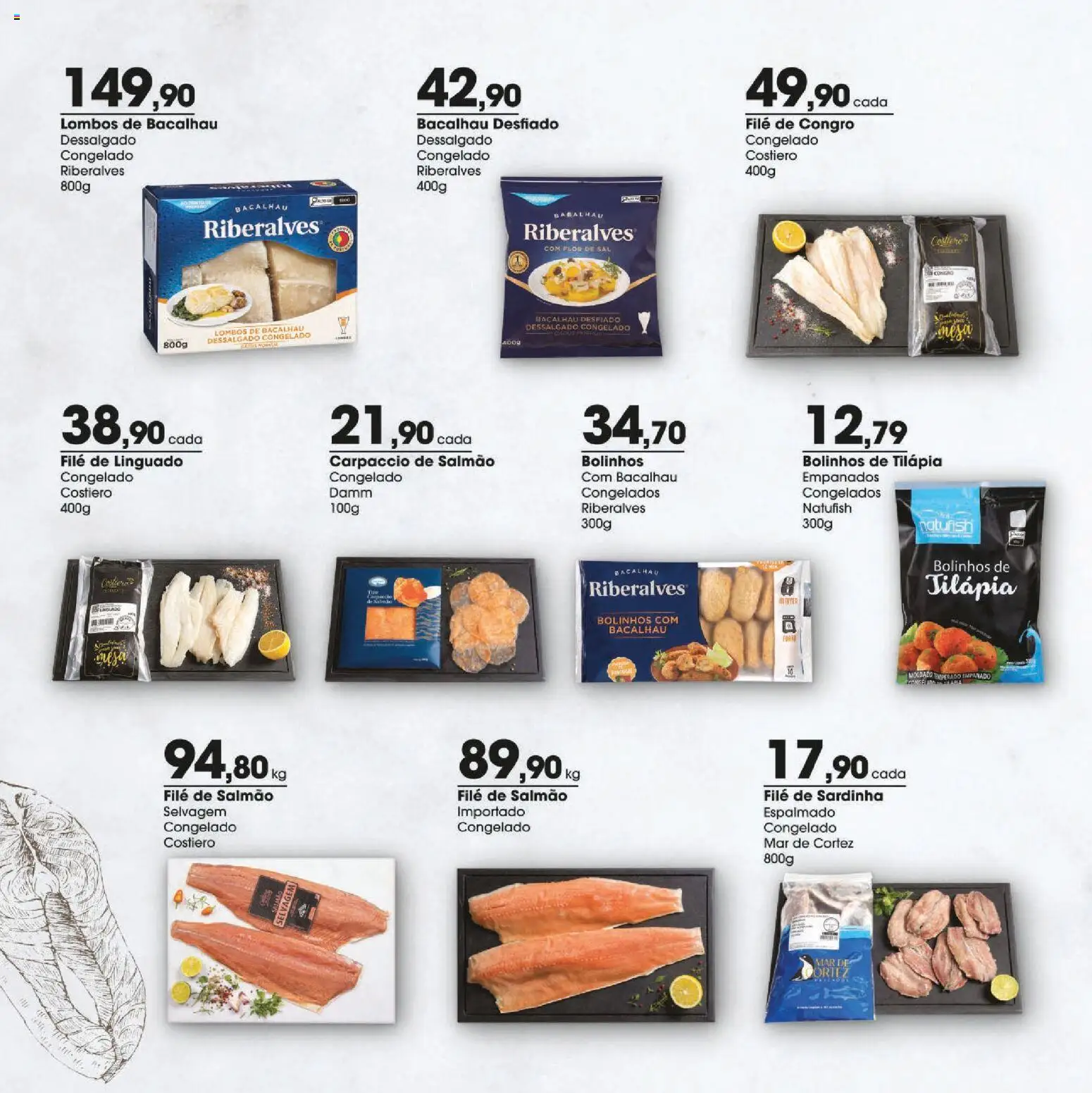 Zaffari Folheto - válido de 26.03.2026 | Página: 4 | Produtos: Bacalhau, Mesa, Linguado, Sal